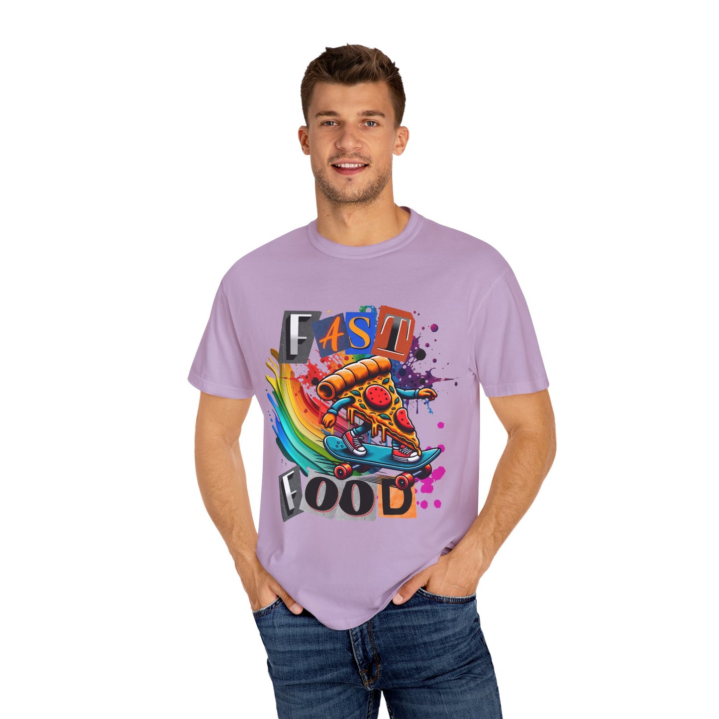 Fast Food Skate Graphic T-Shirt, Unisex T-Shirt, Retro Style Tee, Perfect for Food Lovers, Skate Culture, Casual Wear