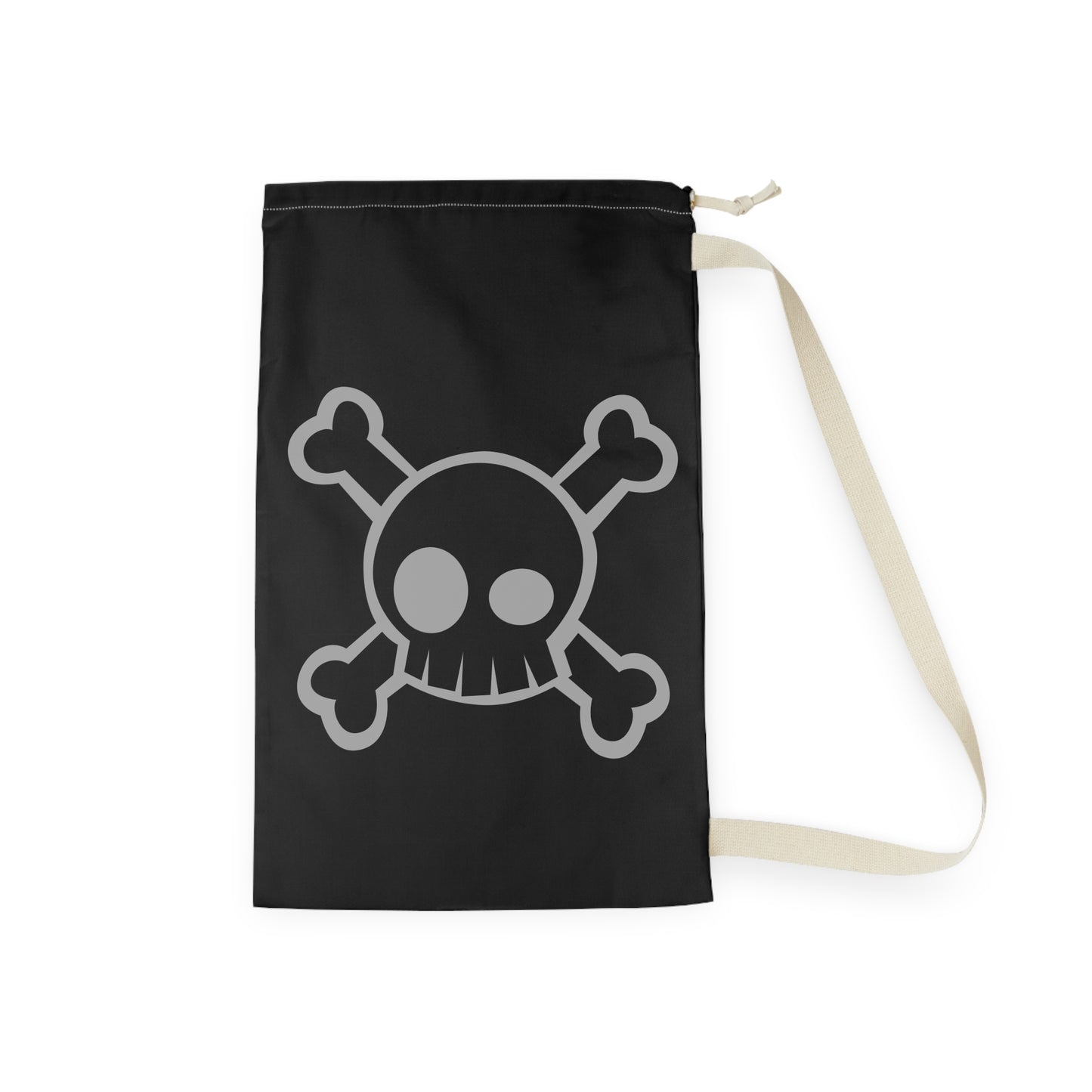 Skull & Crossbones Laundry Bag, Unique Storage Bag, Fun Gift for Teens, Pirate Decor, Home Organization
