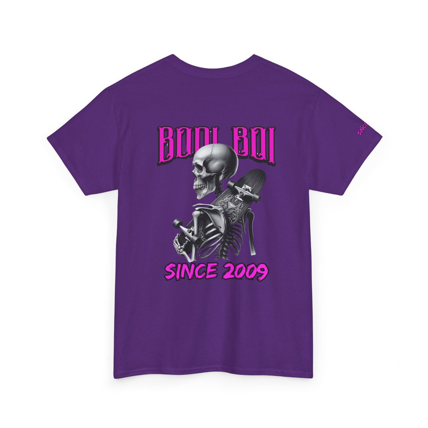 Boo Boi Graphic Tee - Unisex Heavy Cotton Shirt for Halloween, Casual Wear, Costume Parties, Spooky Vibes, Vintage Style, Skeleton Theme