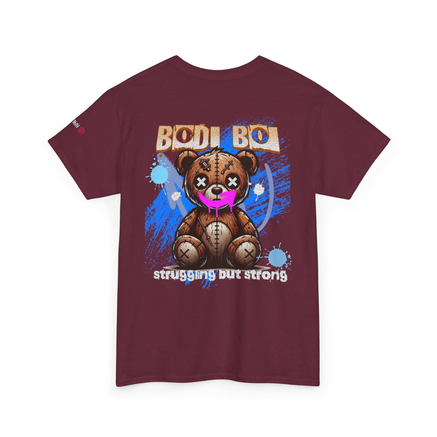 Unisex Heavy Cotton Tee with Playful Bear Design, Cute Graphic Tee for Everyday Wear, Fun Gift for Birthdays, Casual Fashion [...]