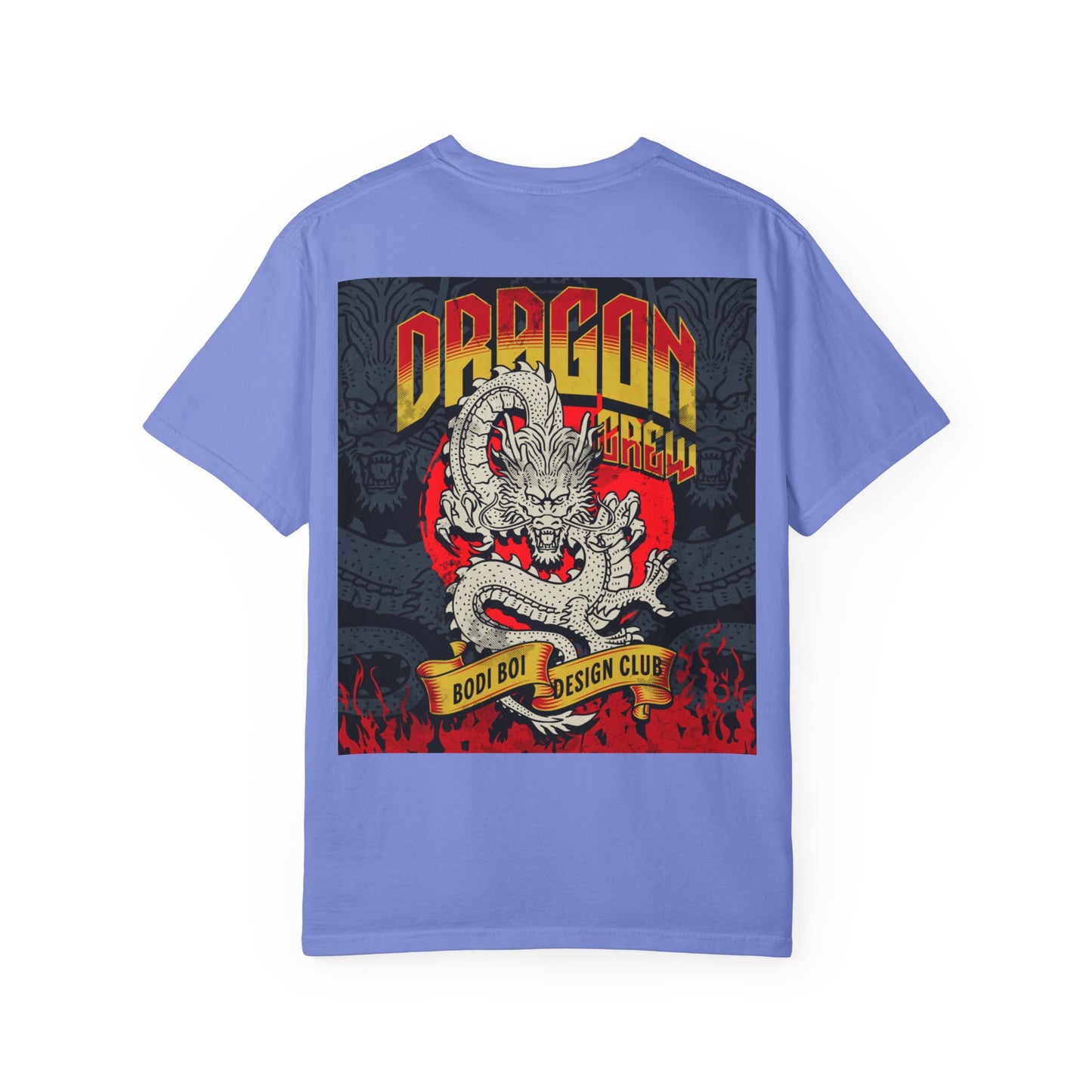 Dragon Design Unisex Garment-Dyed T-shirt, Graphic Tee, Casual Wear, Anime Apparel, Streetwear, Unique Gift for Him