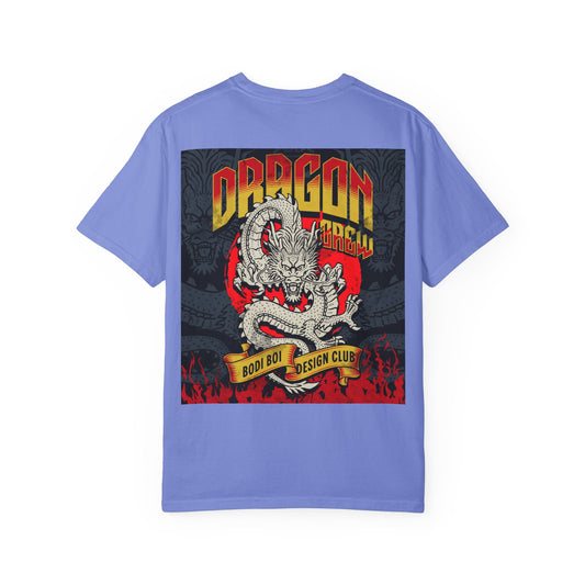 Dragon Design Unisex Garment-Dyed T-shirt, Graphic Tee, Casual Wear, Anime Apparel, Streetwear, Unique Gift for Him