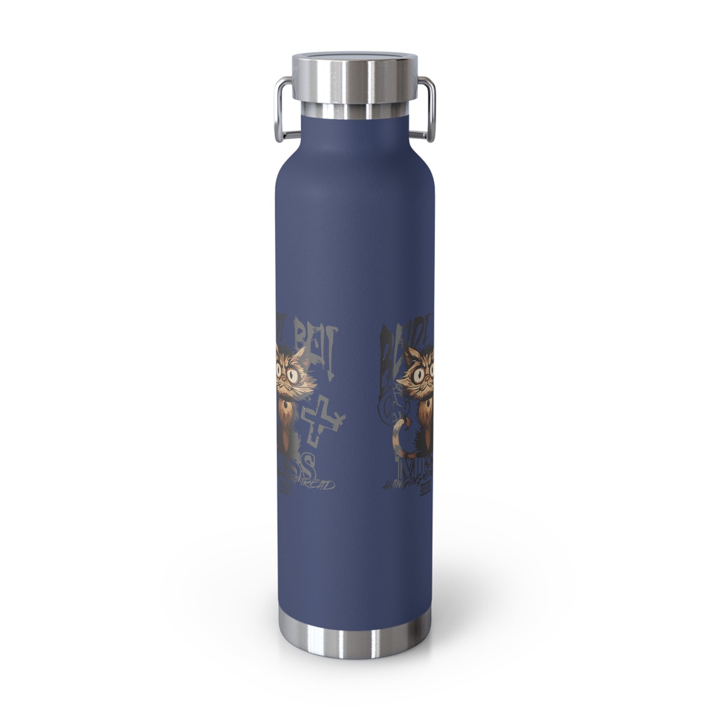 Cute Cat Design Water Bottle, Insulated Copper Flask for Pet Lovers, Fun Gift for Kids, Hydro Bottle for School, Unique Travel Mug, [...]