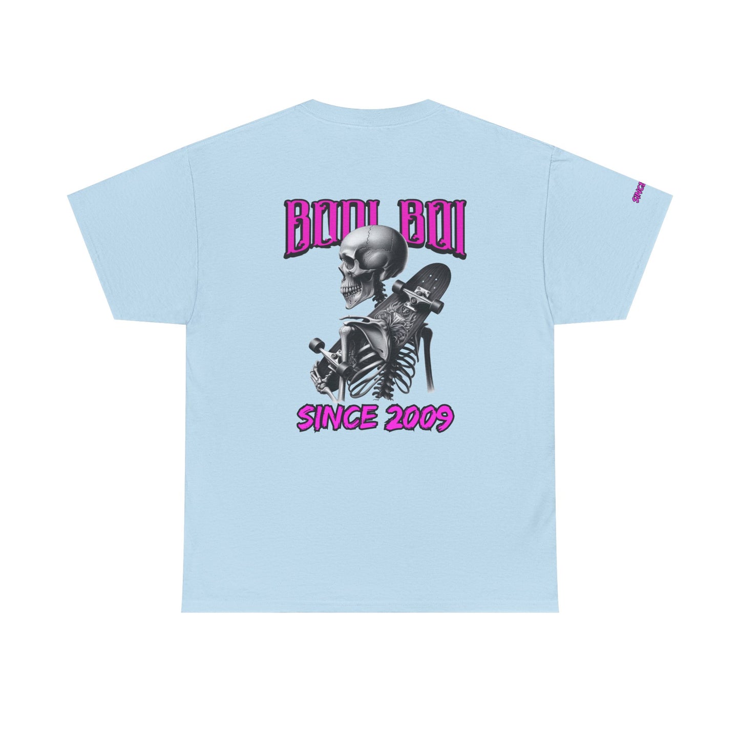 Boo Boi Graphic Tee - Unisex Heavy Cotton Shirt for Halloween, Casual Wear, Costume Parties, Spooky Vibes, Vintage Style, Skeleton Theme