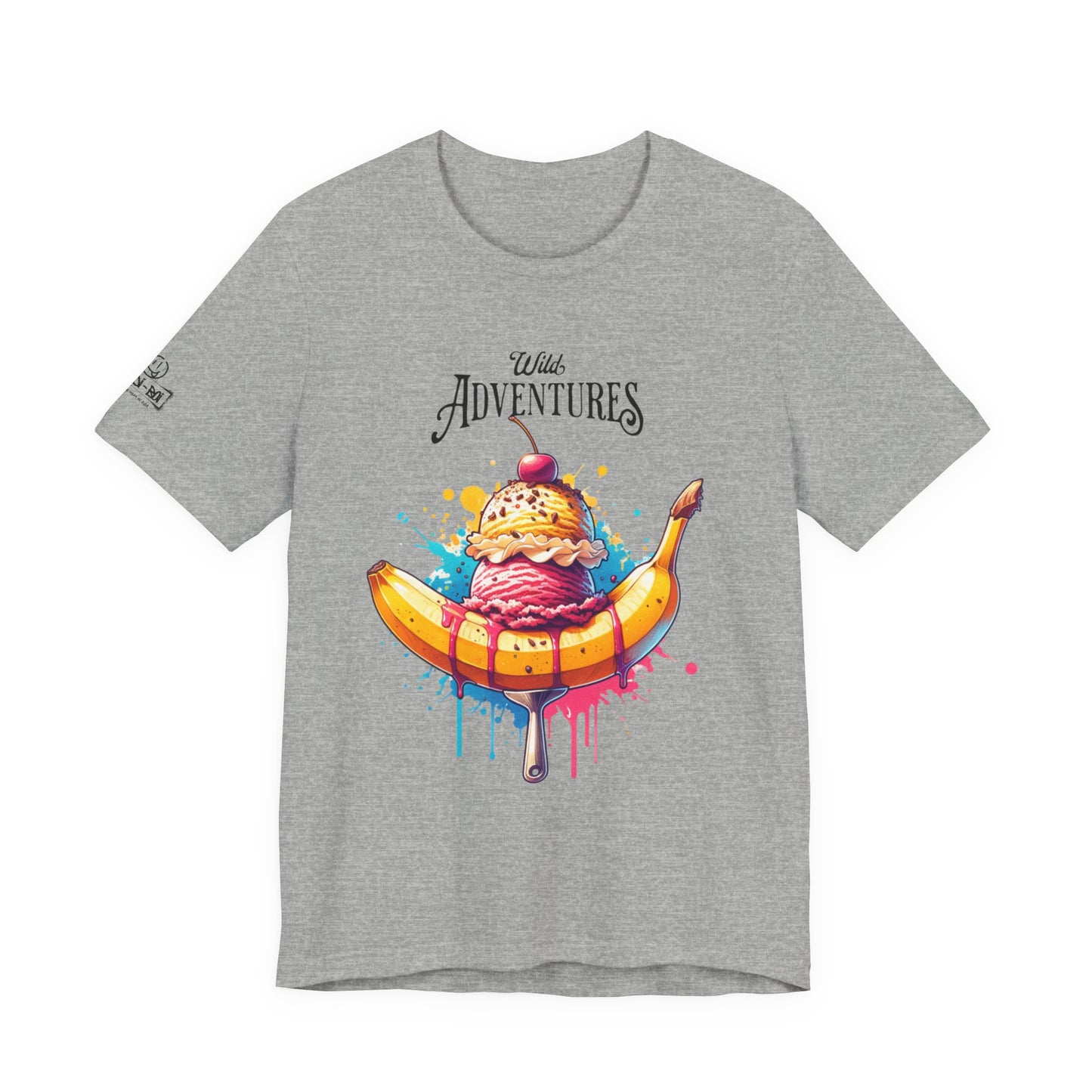 Fun Adventure Banana Split Tee, Ice Cream Lovers T-Shirt, Summer Vibes Shirt, Foodie Gift, Casual Unisex Tee