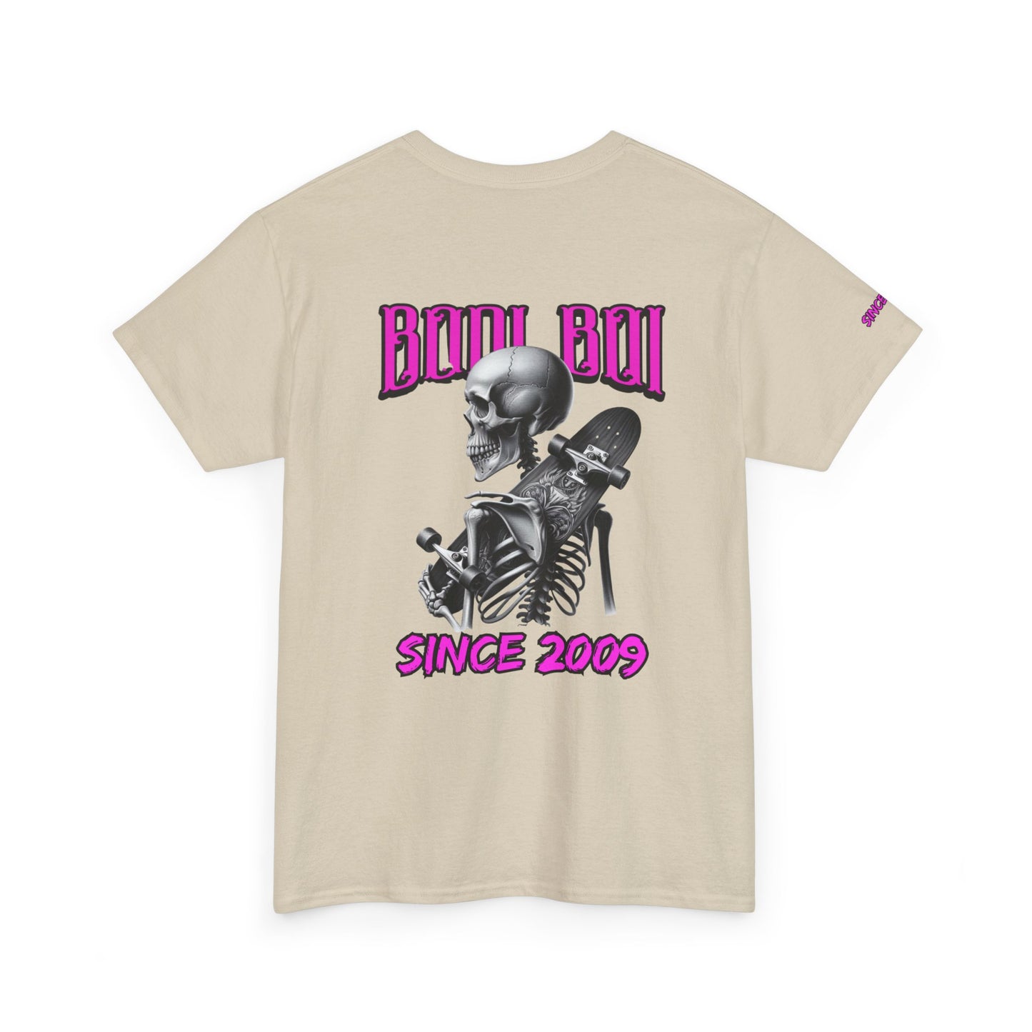 Boo Boi Graphic Tee - Unisex Heavy Cotton Shirt for Halloween, Casual Wear, Costume Parties, Spooky Vibes, Vintage Style, Skeleton Theme