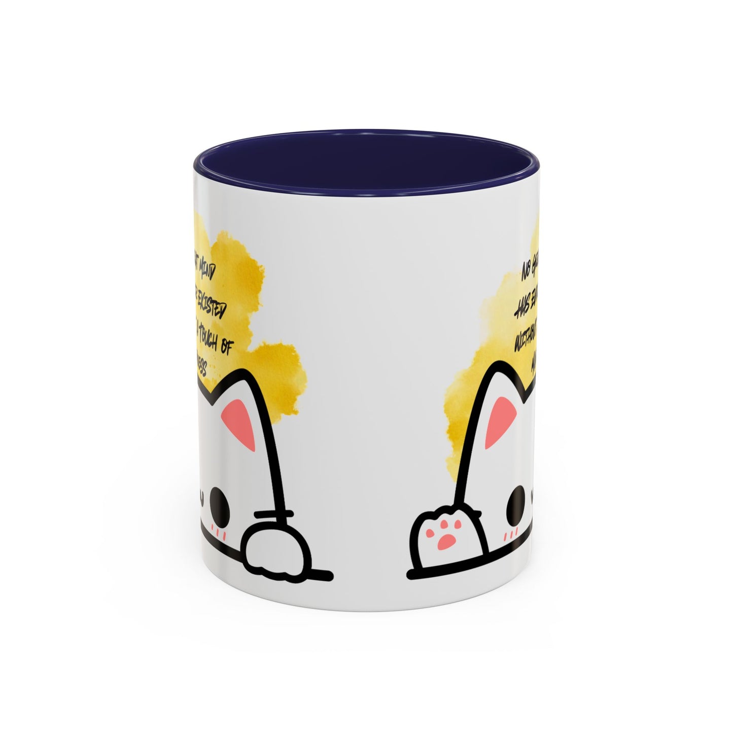 Playful Cat Accent Mug - No Great Mind Has Ever Existed Without a Touch of Madness, Cute Gift for Cat Lovers, Coffee Cup, Cat-Themed [...]