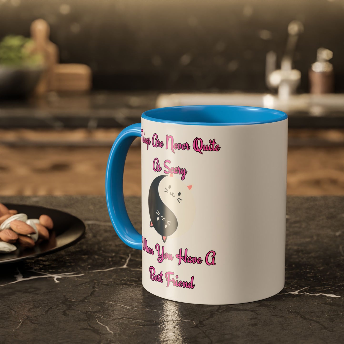 Cute Best Friend Coffee Mug | Colorful Ceramic Mug for Friendship | Gift for Besties, Birthdays, Friendship Day, Cute Mug