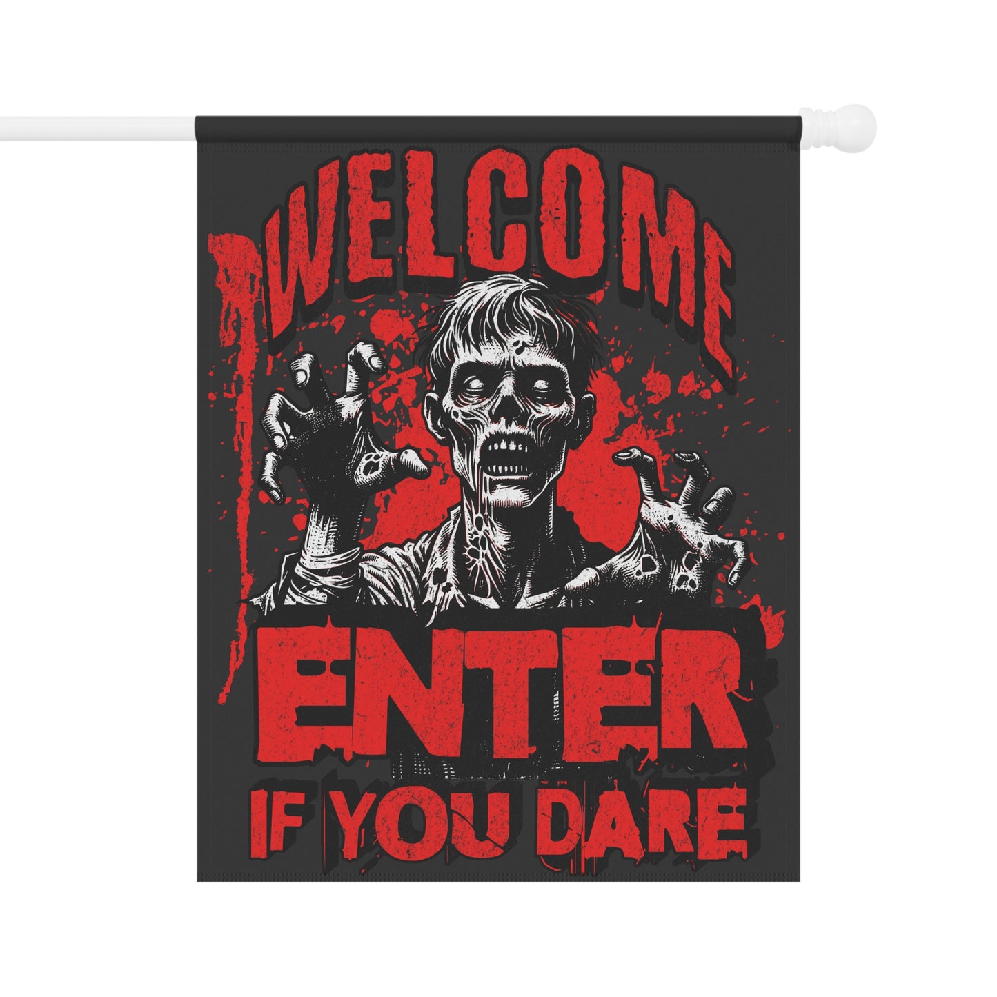 Spooky Garden Banner: Halloween Decor, Yard Sign, Outdoor Decoration, Fall Festivities, Haunted House