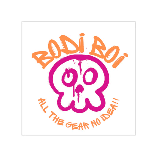 Bold Bodi Boi Transparent Outdoor Sticker - Perfect for Laptops, Water Bottles, Skateboards, Car Decals, Gifts