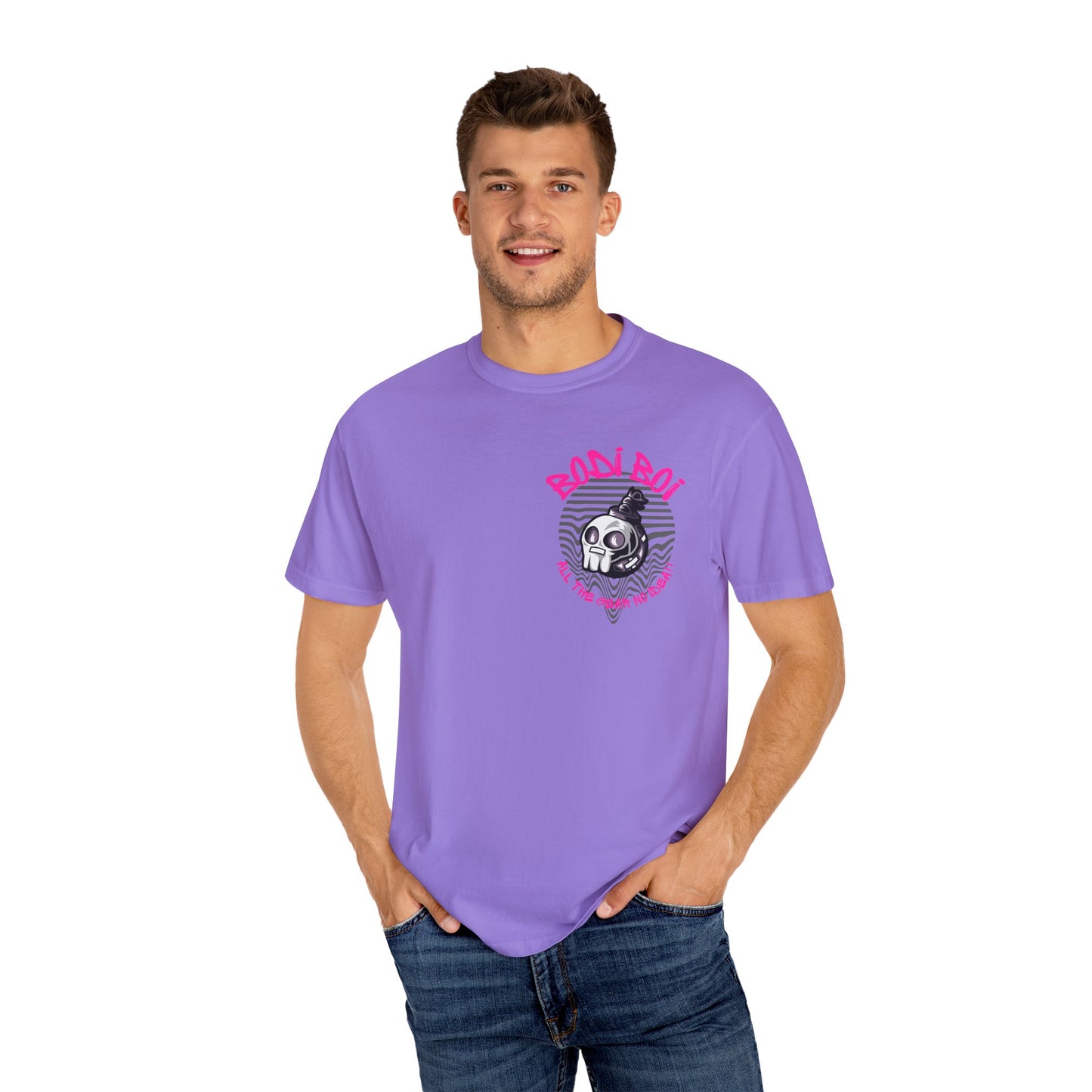 Bodi Boi Skull Graphic Unisex T-Shirt | Edgy Streetwear, Gothic Tee, Gift for Him, Halloween Apparel, Casual Wear