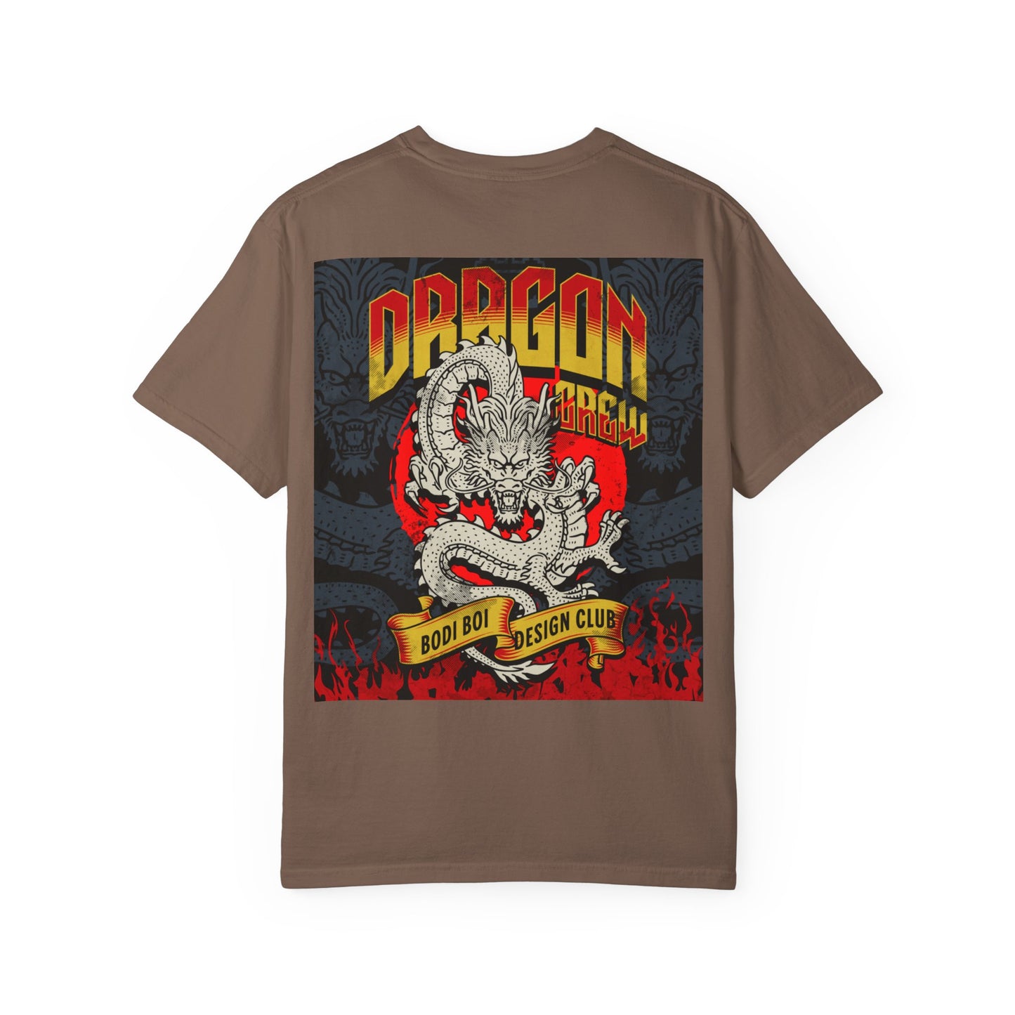 Dragon Design Unisex Garment-Dyed T-shirt, Graphic Tee, Casual Wear, Anime Apparel, Streetwear, Unique Gift for Him