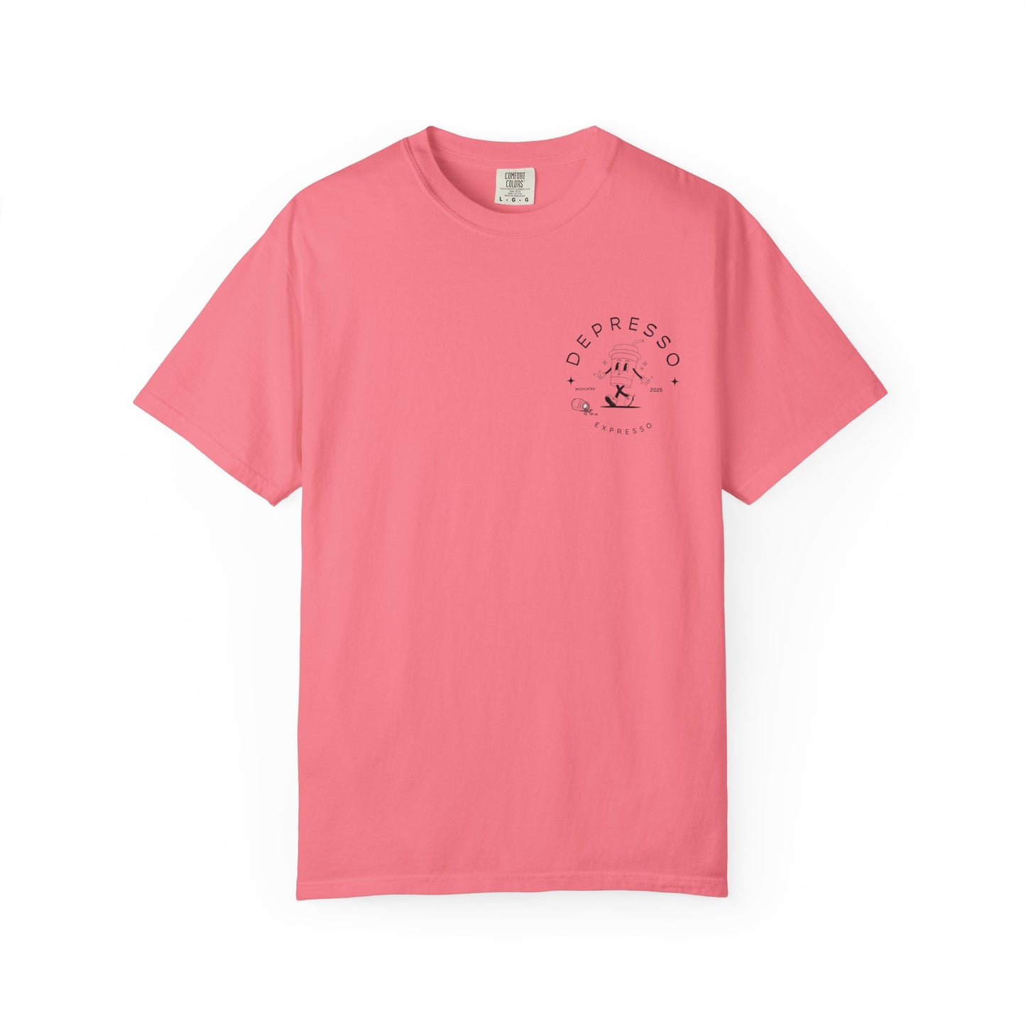 Depresso Expresso Garment-Dyed T-Shirt, Vintage Coffee Lover Tee, Casual Unisex Wear, Gift for Baristas, Perfect for Everyday Style