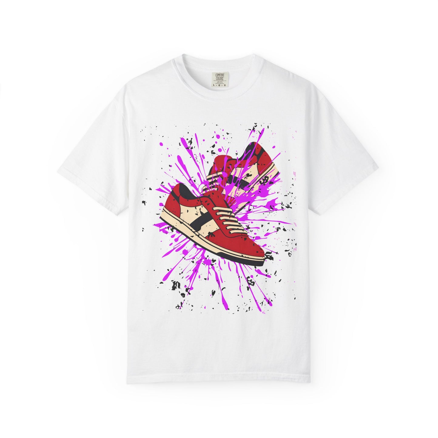 Sneaker Splash Unisex T-Shirt | Vibrant Graphic Tee | Streetwear Style | Perfect for Gift Giving | Hip-Hop Fashion | Casual Wear