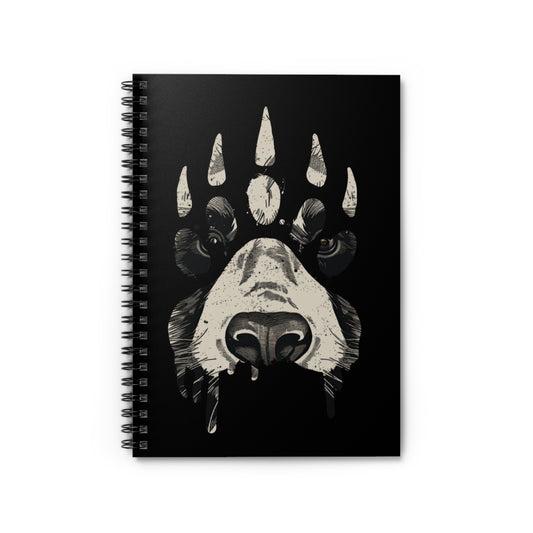 Bold Bear Spiral Notebook | Artistic Journal for Animal Lovers, Gift for Nature Enthusiasts, School Supply, Home Office Decor, Eco-Friendly