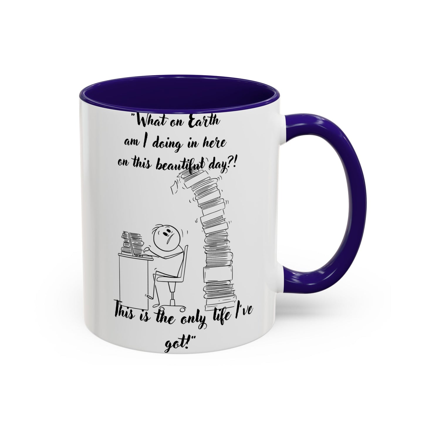 What am I doing here  Coffee Mug - Perfect for Writers, Students, and Book Lovers!