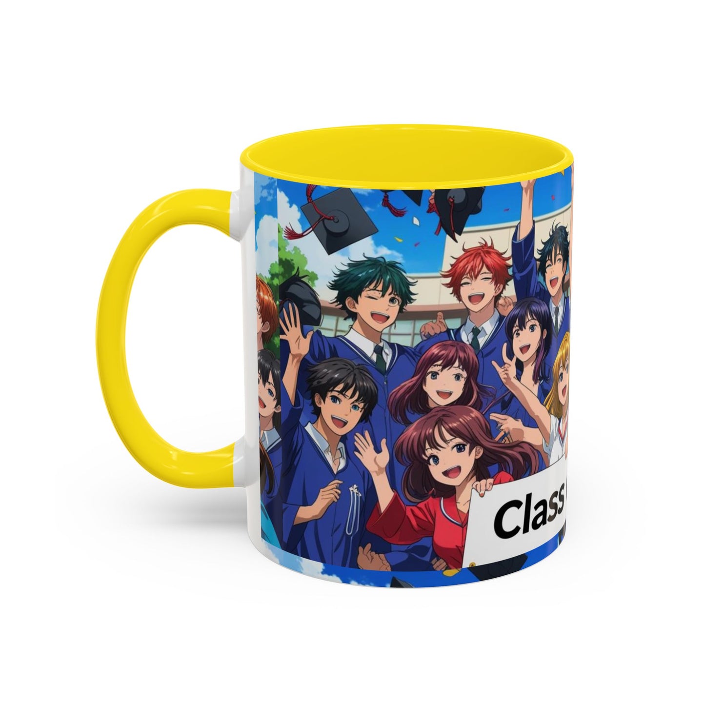 Anime Graduation Coffee Mug for Class of 2025, Personalized Gift, School Memories, Graduation Celebration, Unique Teacher Gift