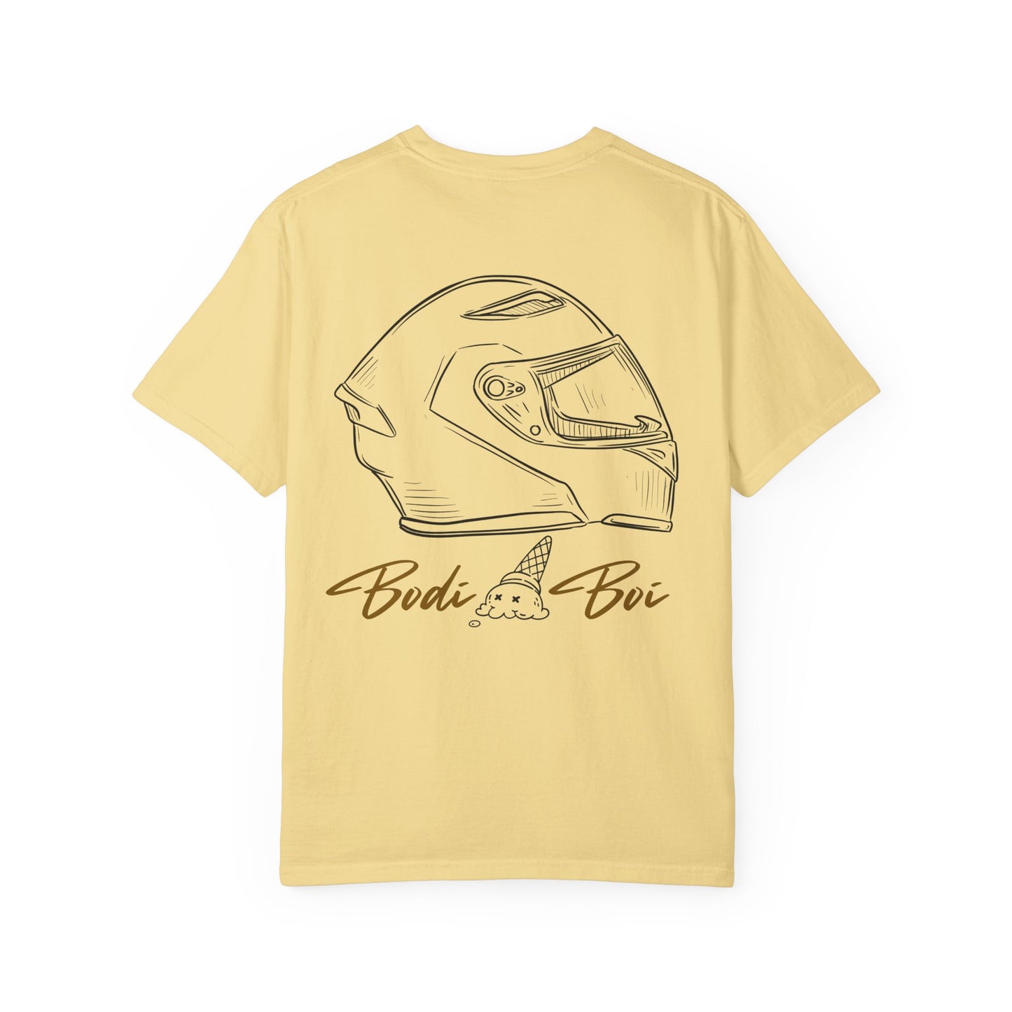 Cool Ice Cream & Helmet Graphic T-Shirt, Unisex Casual Tee, Gift for Ice Cream Lovers, Summer Vibes, Streetwear Fashion