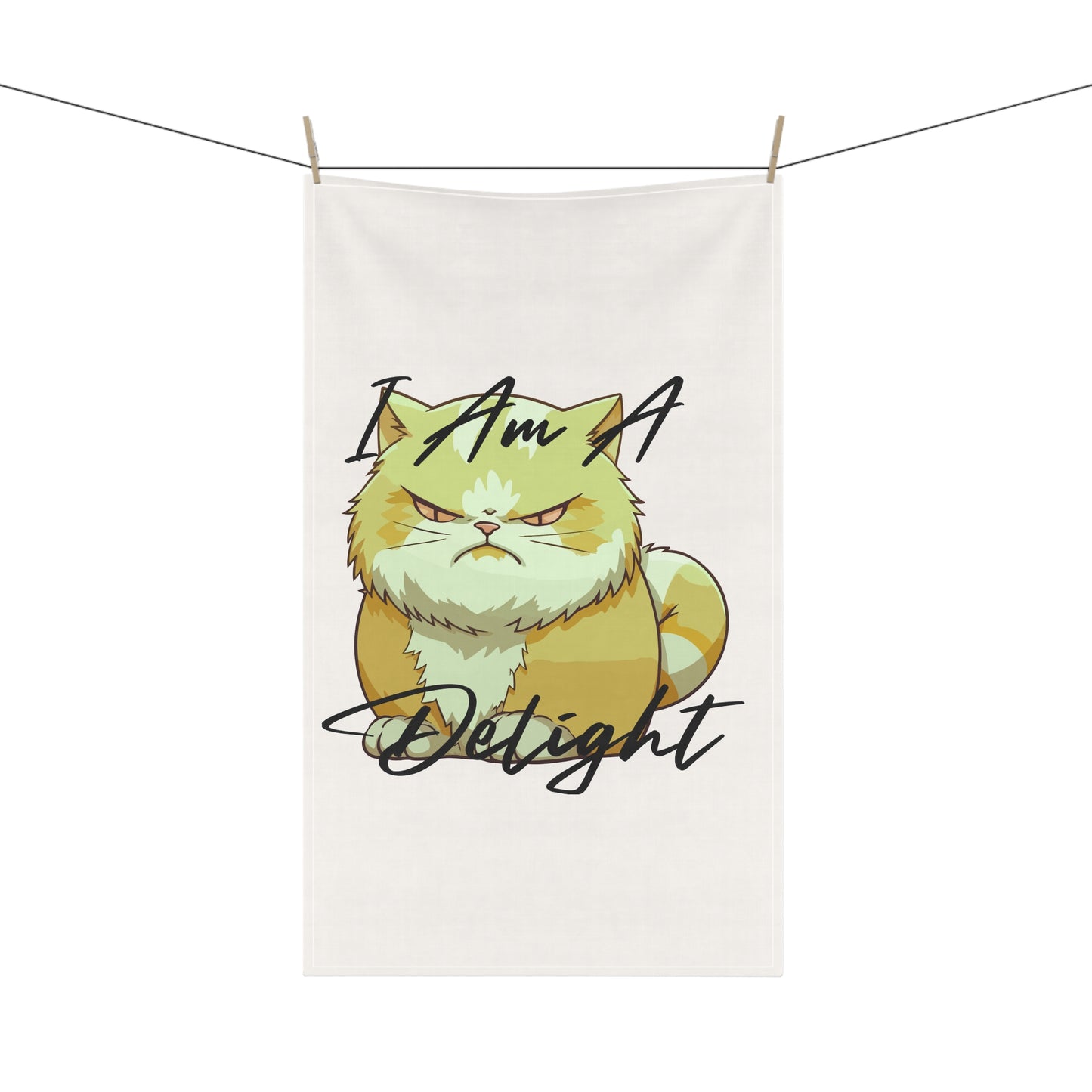 Charming Cat-Themed Tea Towels, Perfect for Kitchen Decor, Gift for Cat Lovers, Housewarming, Unique Home Essentials, I Am A Delight