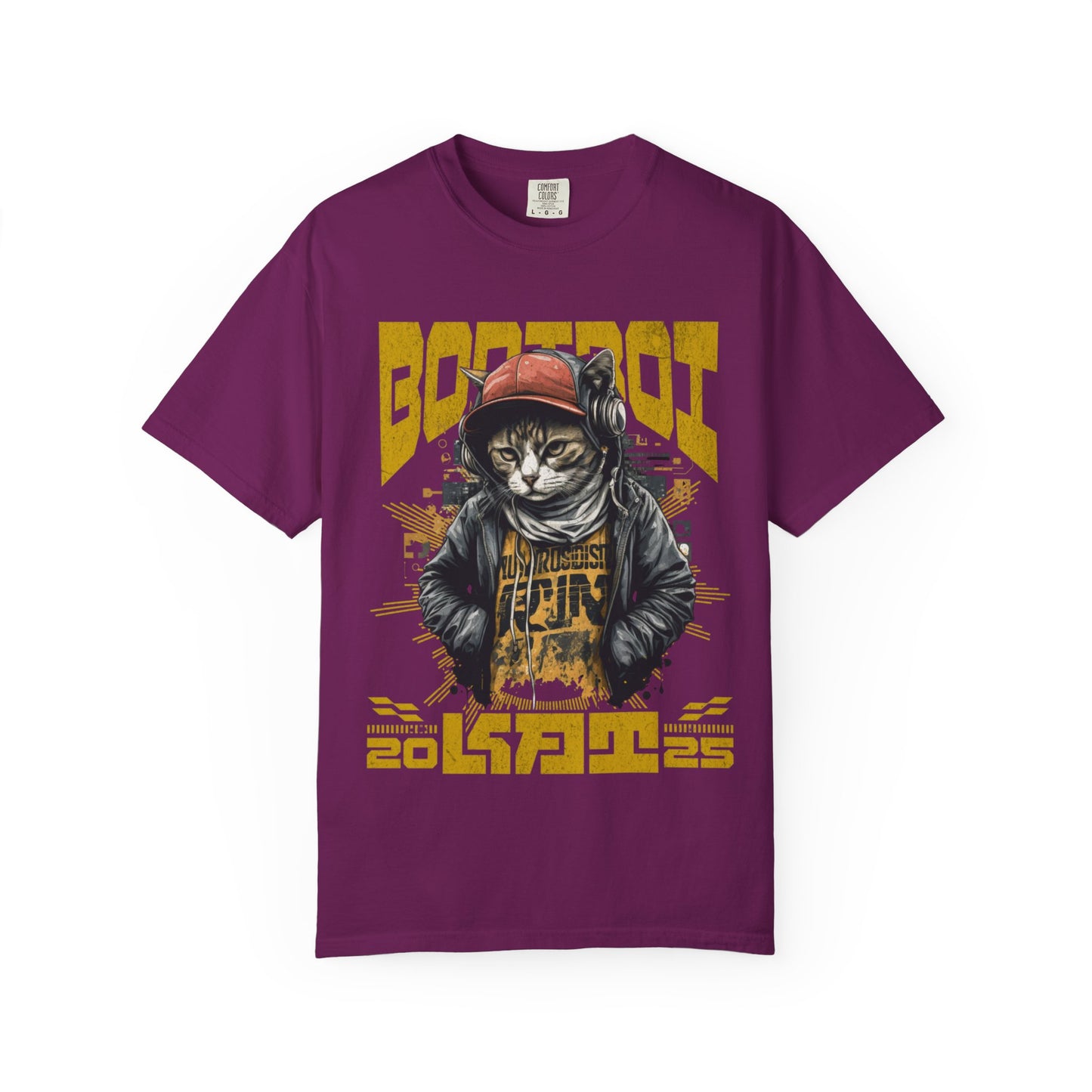 Bodi boi Unisex Vintage Style T-Shirt, Trendy Apparel for Cat Lovers, Casual Wear, Unique Gift Idea