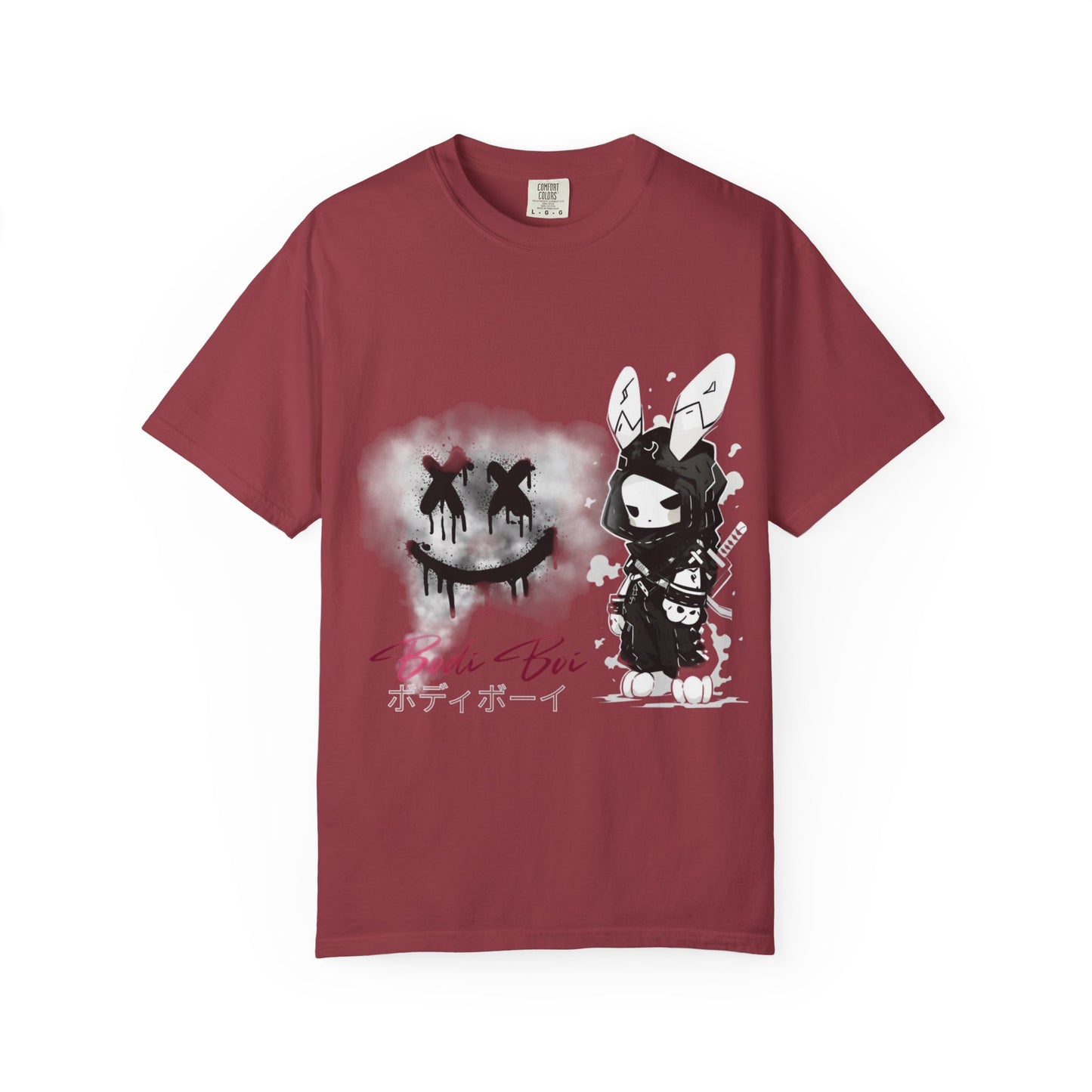 Artistic Graphic Tee featuring Unique Bunny Design, Unisex T-Shirt, Casual Wear, Streetwear, Gift for Anime Lovers, Alternative Fashion