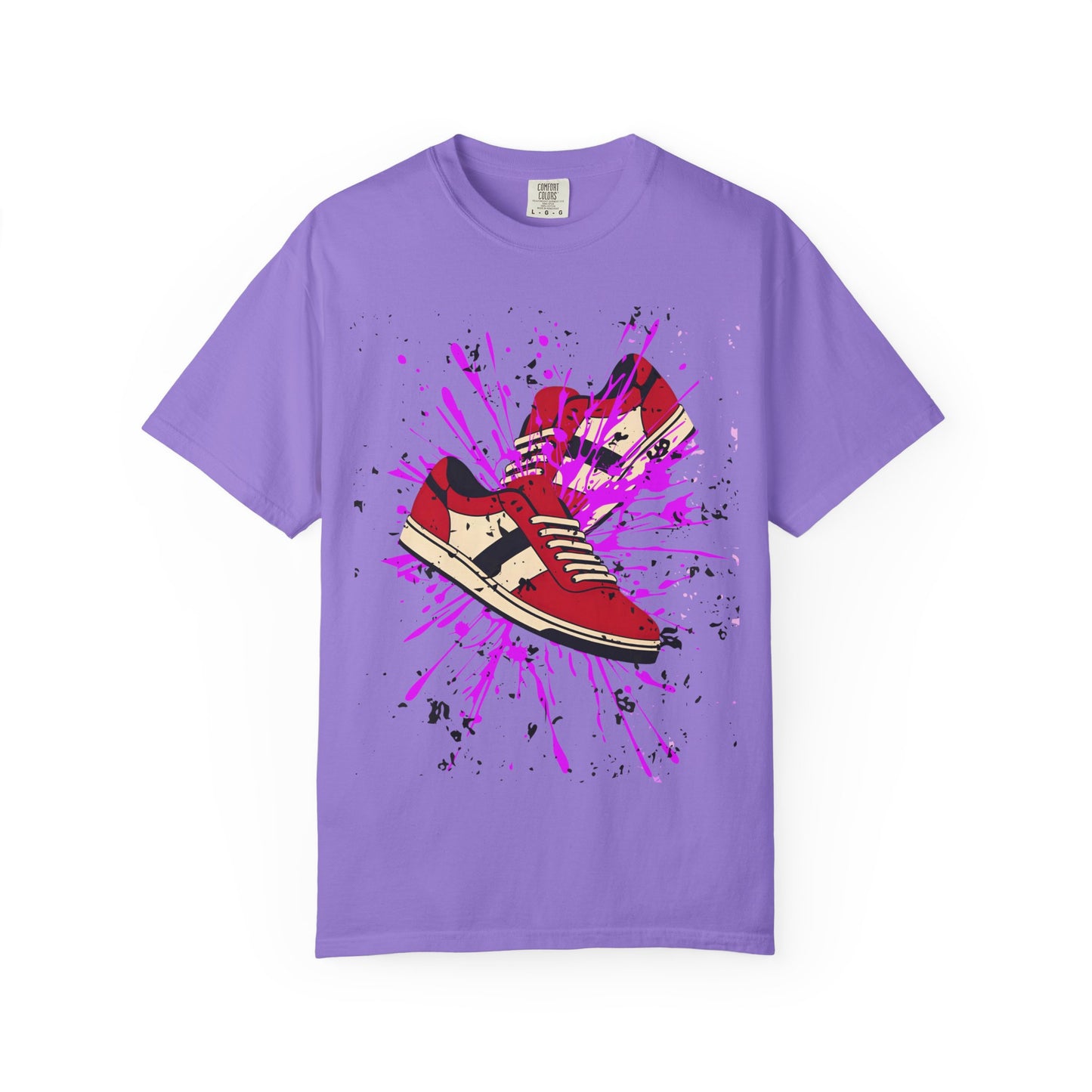 Sneaker Splash Unisex T-Shirt | Vibrant Graphic Tee | Streetwear Style | Perfect for Gift Giving | Hip-Hop Fashion | Casual Wear