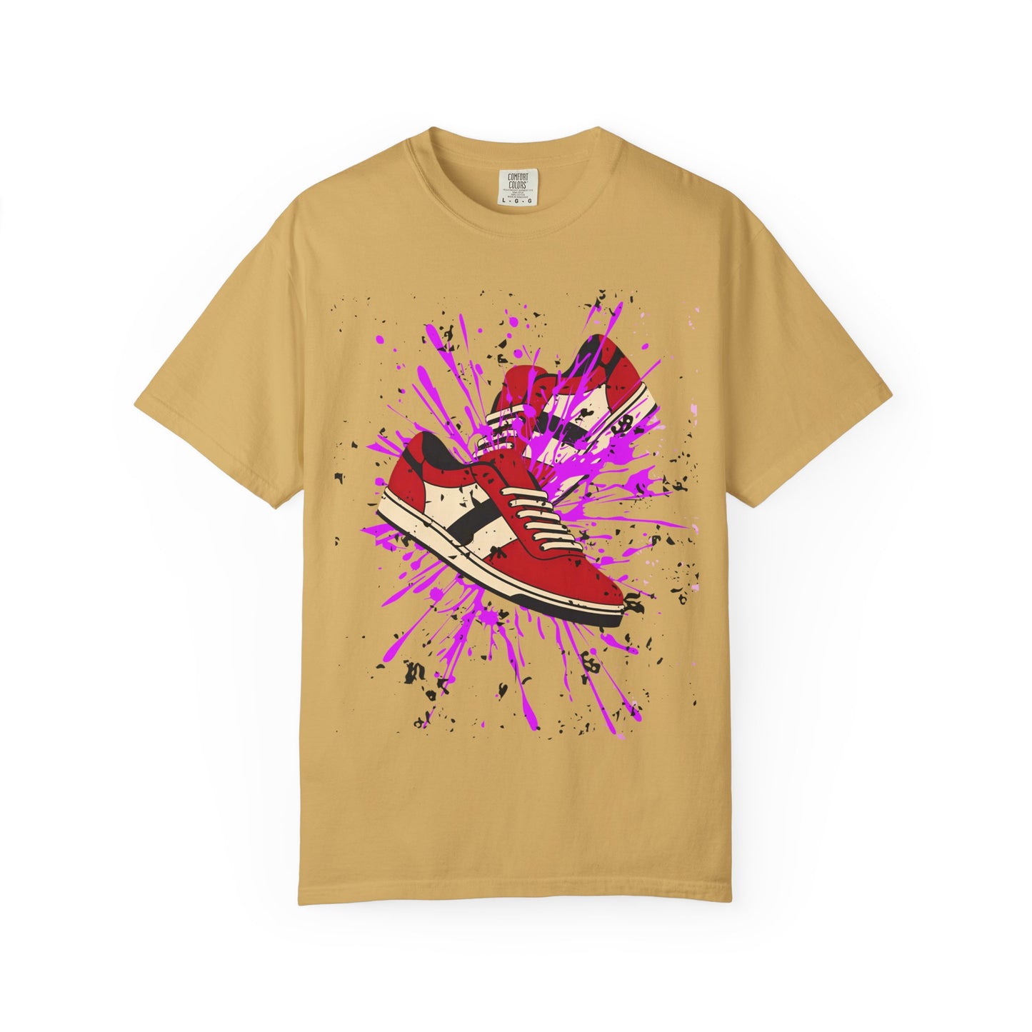 Sneaker Splash Unisex T-Shirt | Vibrant Graphic Tee | Streetwear Style | Perfect for Gift Giving | Hip-Hop Fashion | Casual Wear