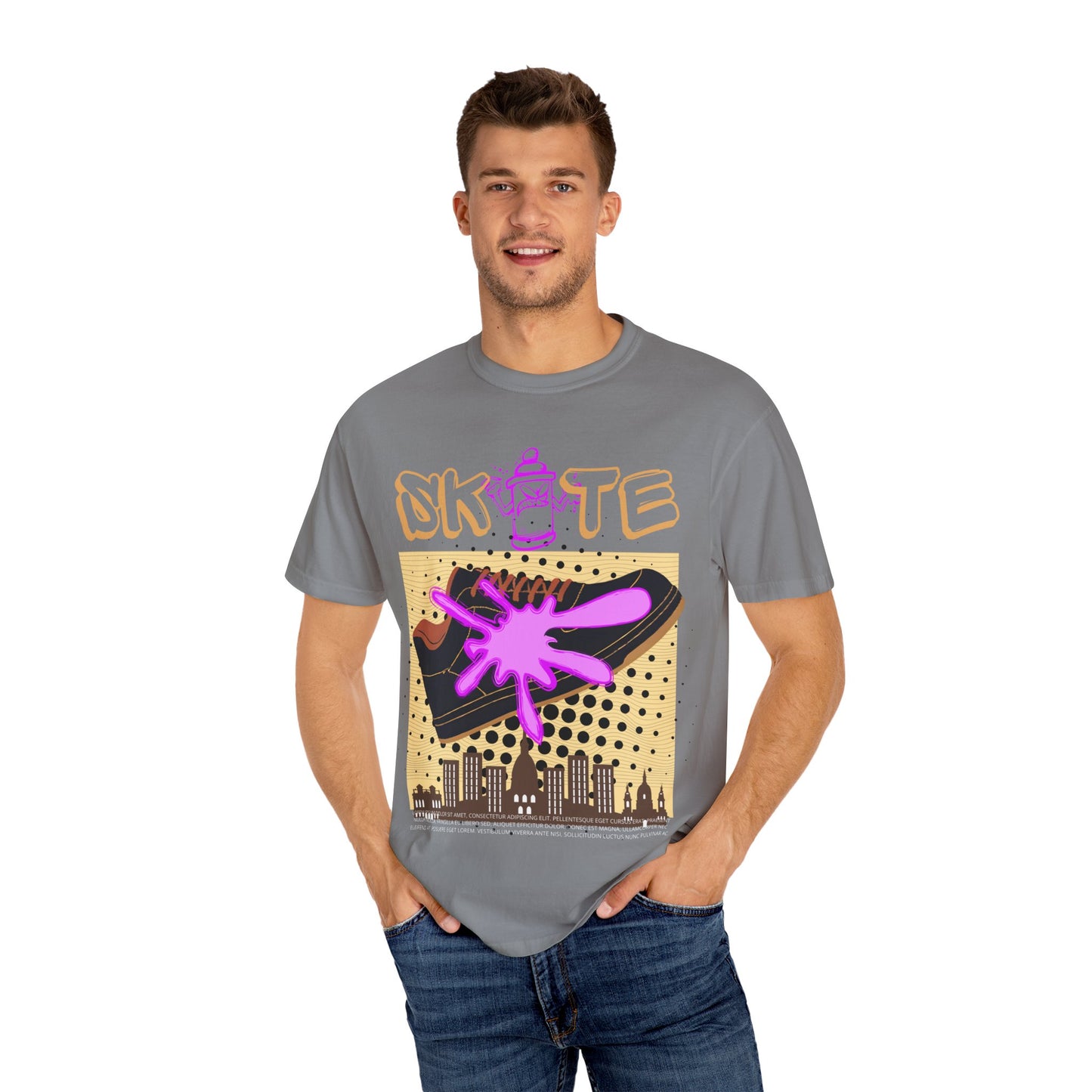 Unisex Skate-Inspired T-Shirt, Streetwear Tee, Graphic Apparel, Casual Wear, Gift for Skaters, Urban Style Shirt