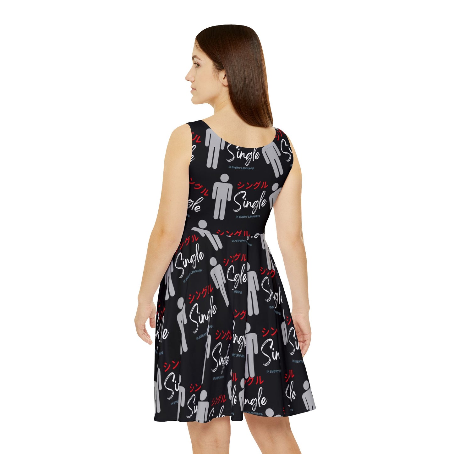Single Life Women's Skater Dress - Fun Party Dress, Casual Summer Dress, Gift for Singles