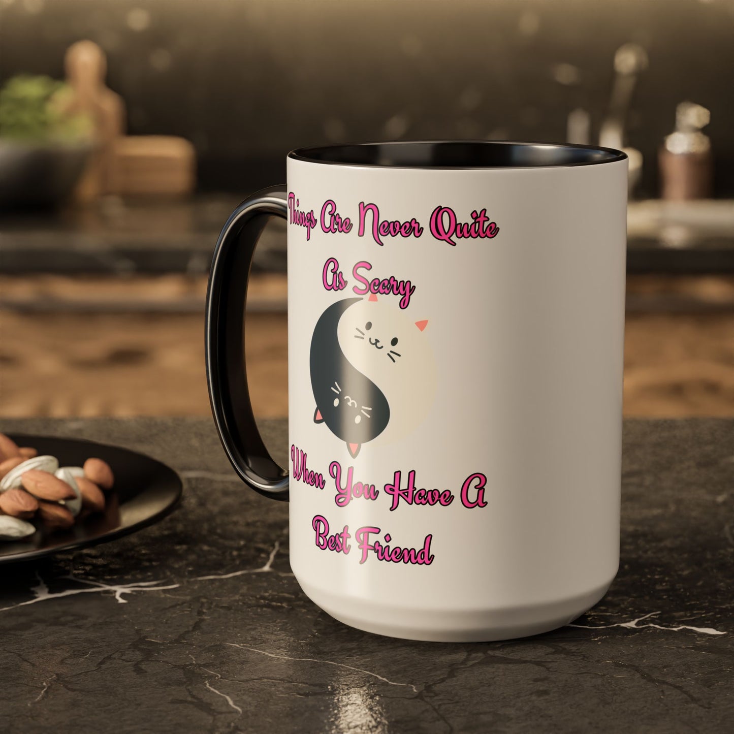 Cute Best Friend Coffee Mug | Colorful Ceramic Mug for Friendship | Gift for Besties, Birthdays, Friendship Day, Cute Mug