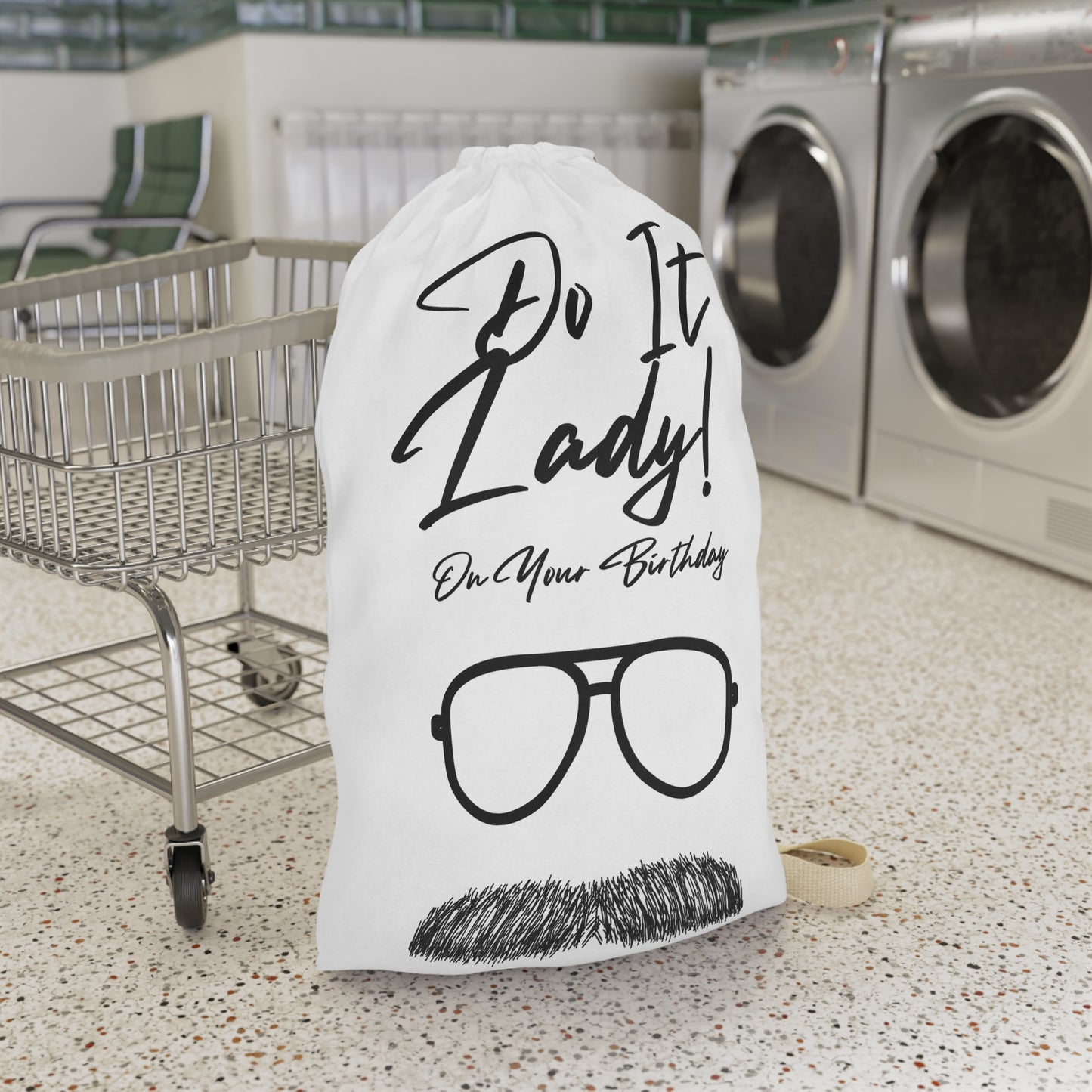 Birthday-Themed Laundry Bag with Funny Quotes, Humor Bag for Gifts, Laundry Tote for Her, Unique Laundry Storage, Fun Birthday Present