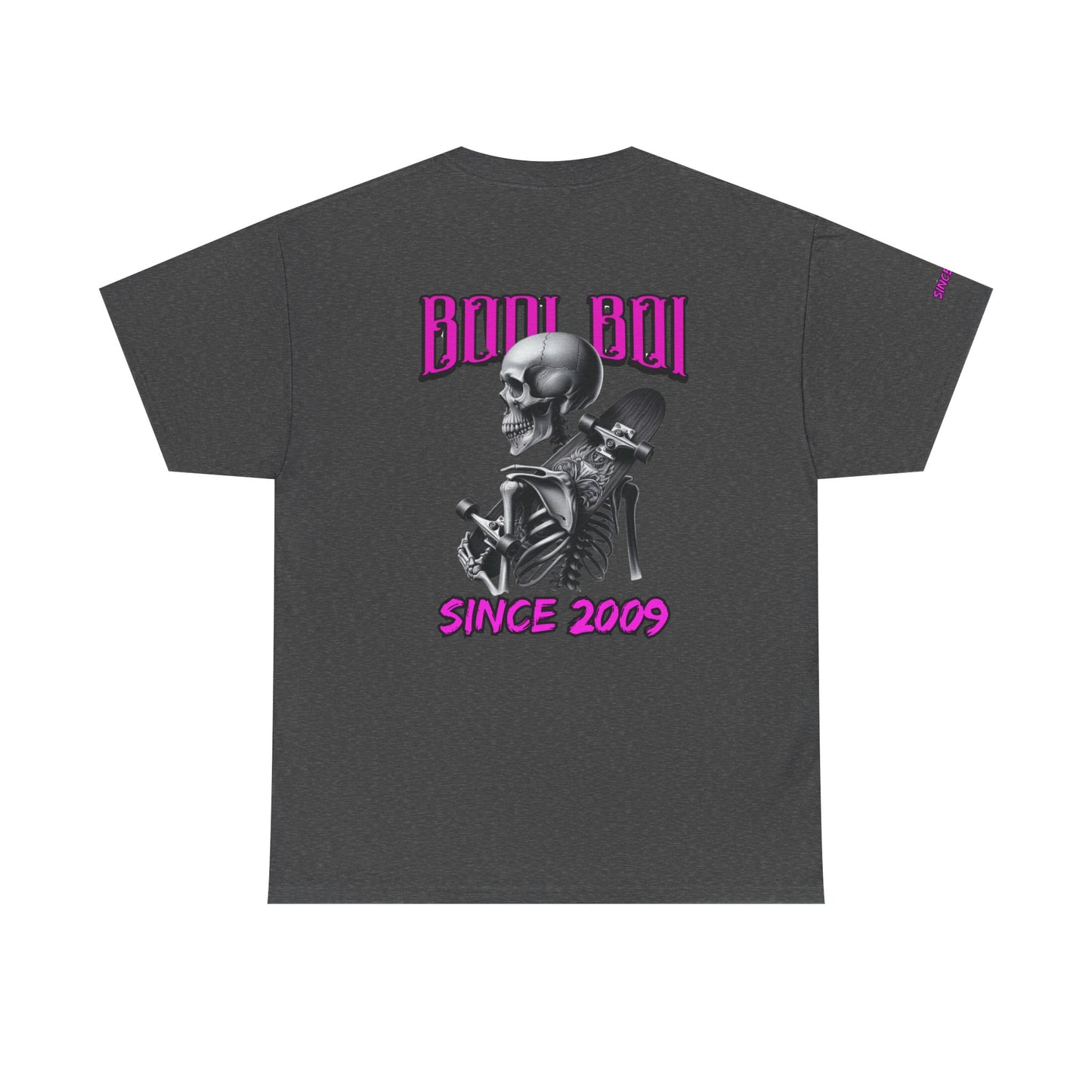 Boo Boi Graphic Tee - Unisex Heavy Cotton Shirt for Halloween, Casual Wear, Costume Parties, Spooky Vibes, Vintage Style, Skeleton Theme