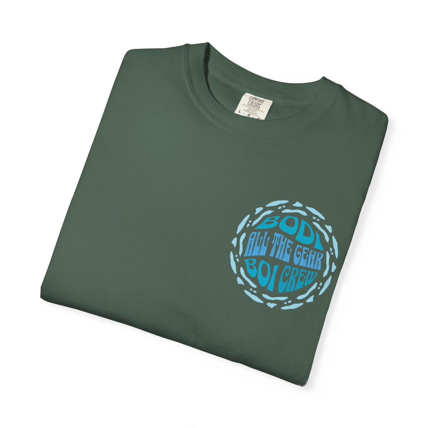 Bodi Gear Crew T-Shirt | Unisex Casual Graphic Tee for Outdoor Adventures, Gift for Him, Retro Style, Summer Vibe, Relaxed Fit