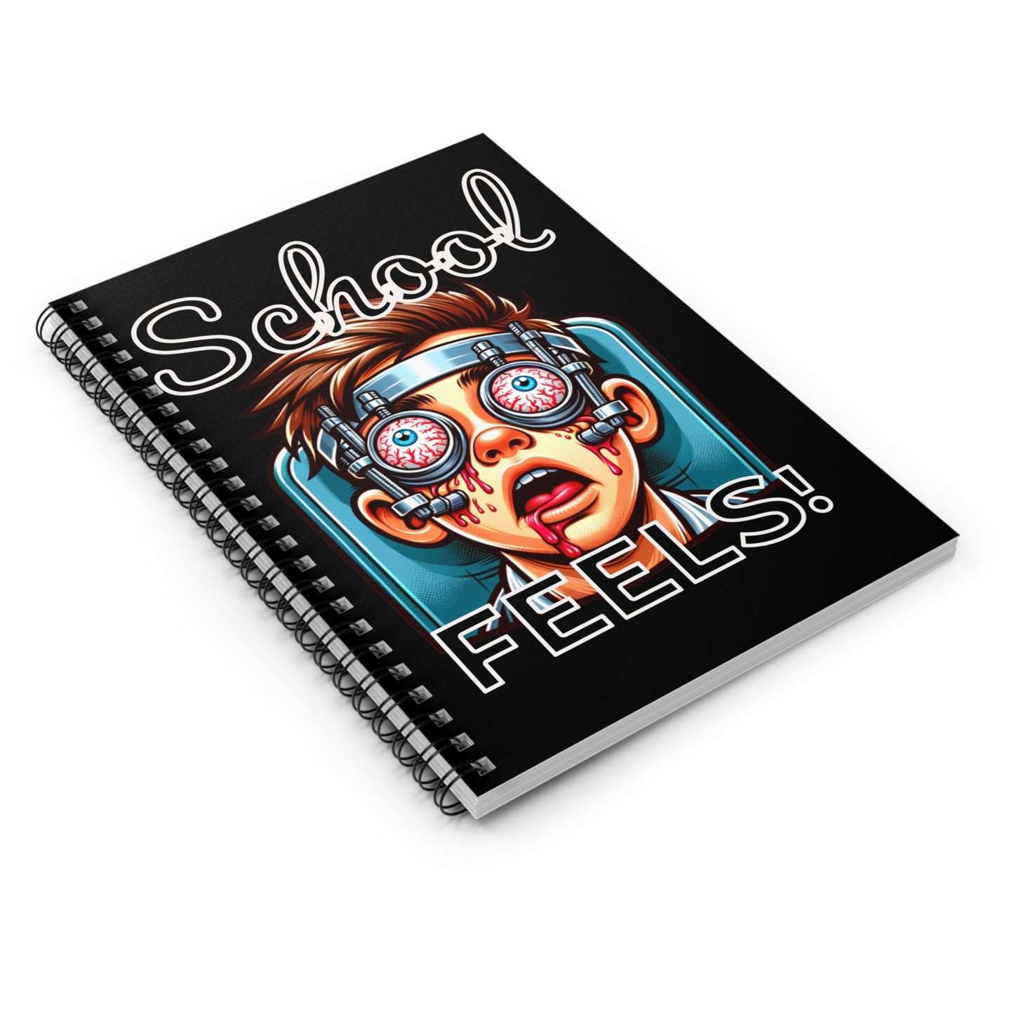 Edgy School Spiral Notebook | Back to School, Student Supplies, Journaling, Gift for Teens, Unique Designs