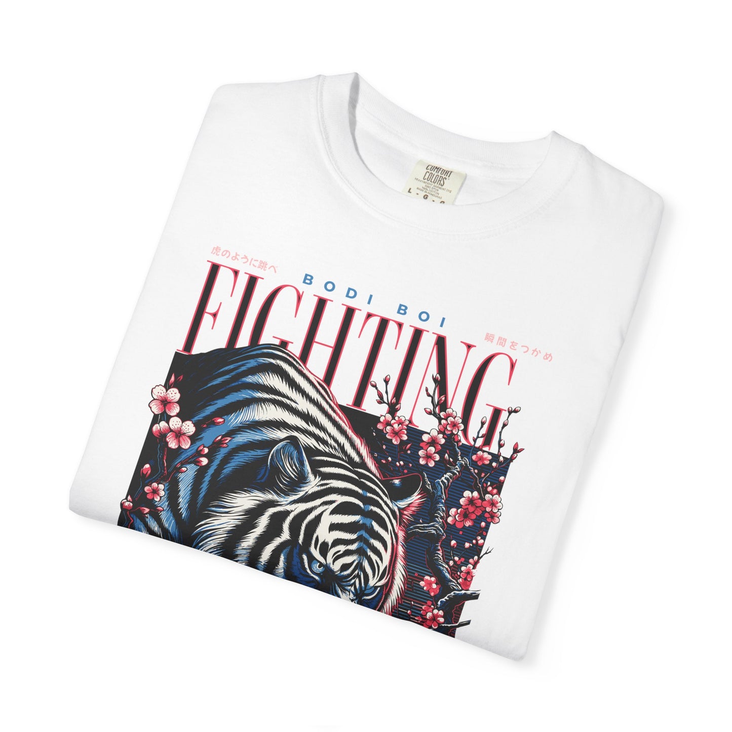 Fierce Tiger Graphic Tee, Vintage Style T-shirt, Unisex Casual Wear, Perfect Gift for Animal Lovers, Fight Against Negative Energy