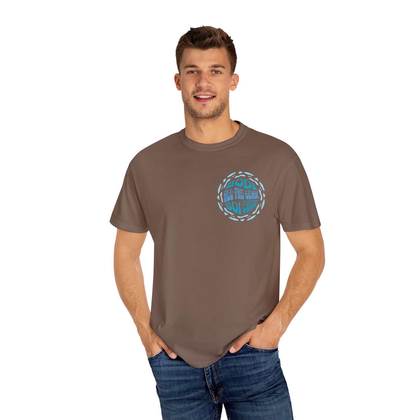 Bodi Gear Crew T-Shirt | Unisex Casual Graphic Tee for Outdoor Adventures, Gift for Him, Retro Style, Summer Vibe, Relaxed Fit