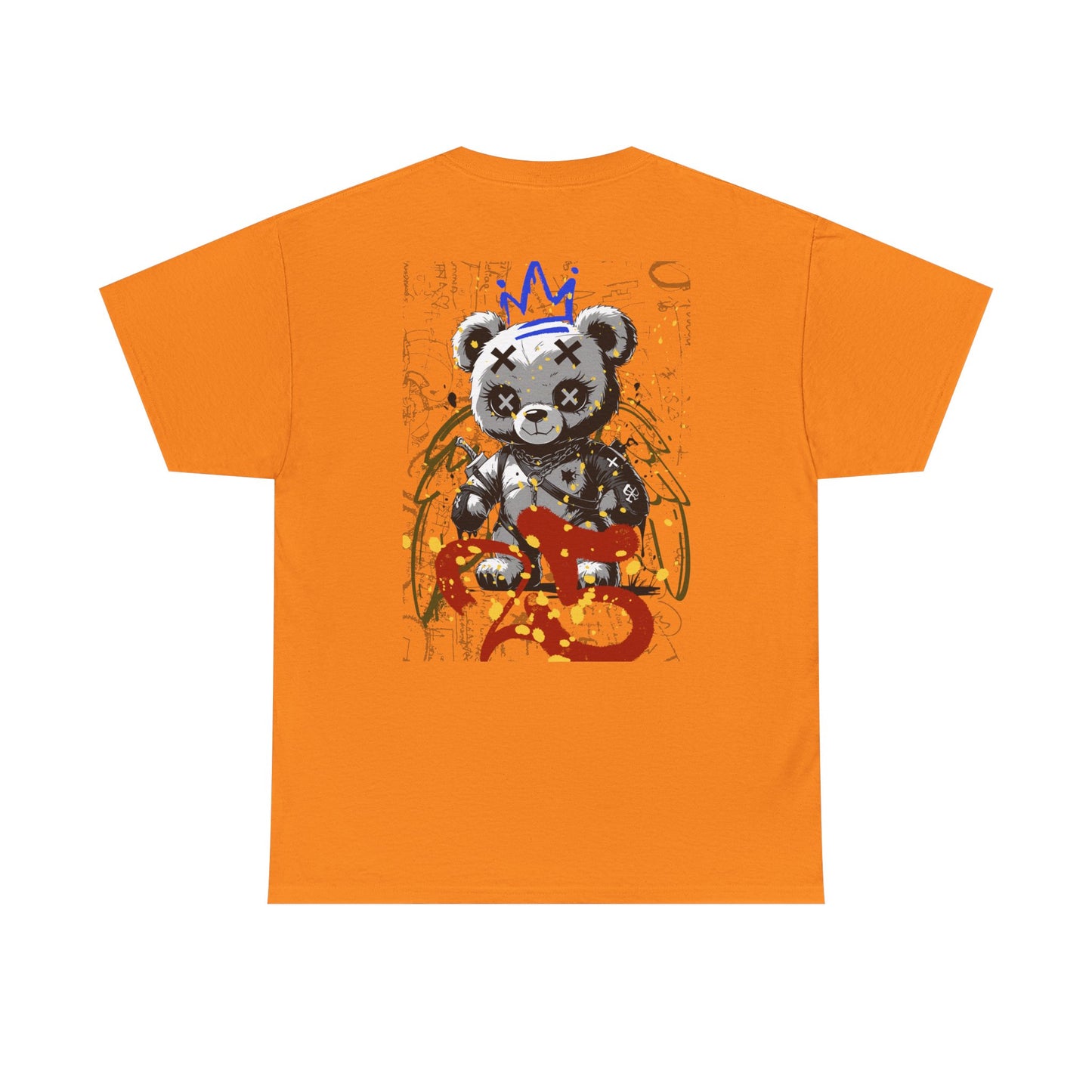 Skull & Bear Graphic Tee, Unisex Heavy Cotton Shirt for Casual Wear, Gift for Birthdays, Halloween, Gothic Tee, Cool Tee, Bear Lover Gift,