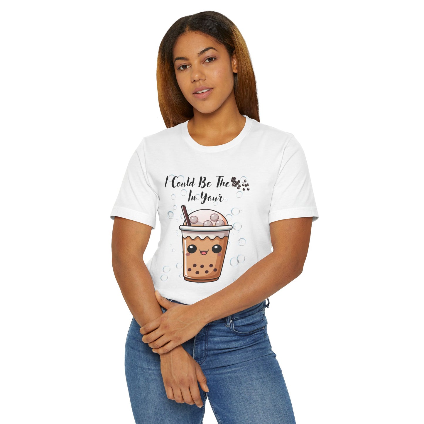 Cute Bubble Tea T-Shirt, Funny Drink Tee, Gift for Tea Lovers, Unisex Casual Shirt, Trendy Summer Wear, Coffee Addict Top