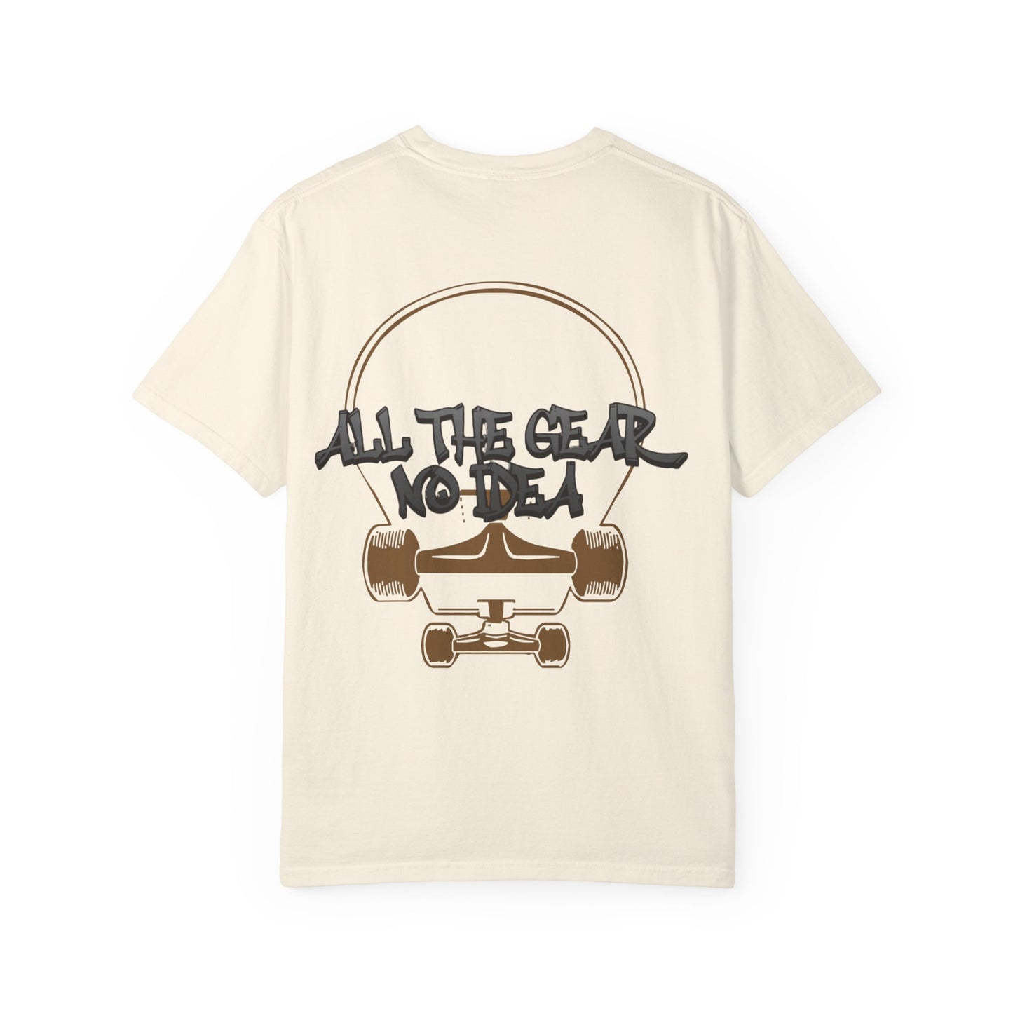 Skateboard Vibes Unisex T-Shirt | Streetwear Style, Casual Tee, Graphic Tee, Gift for Skaters, All the Gear No Idea