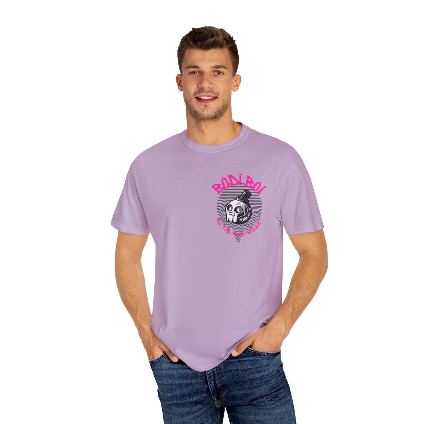 Bodi Boi Skull Graphic Unisex T-Shirt | Edgy Streetwear, Gothic Tee, Gift for Him, Halloween Apparel, Casual Wear