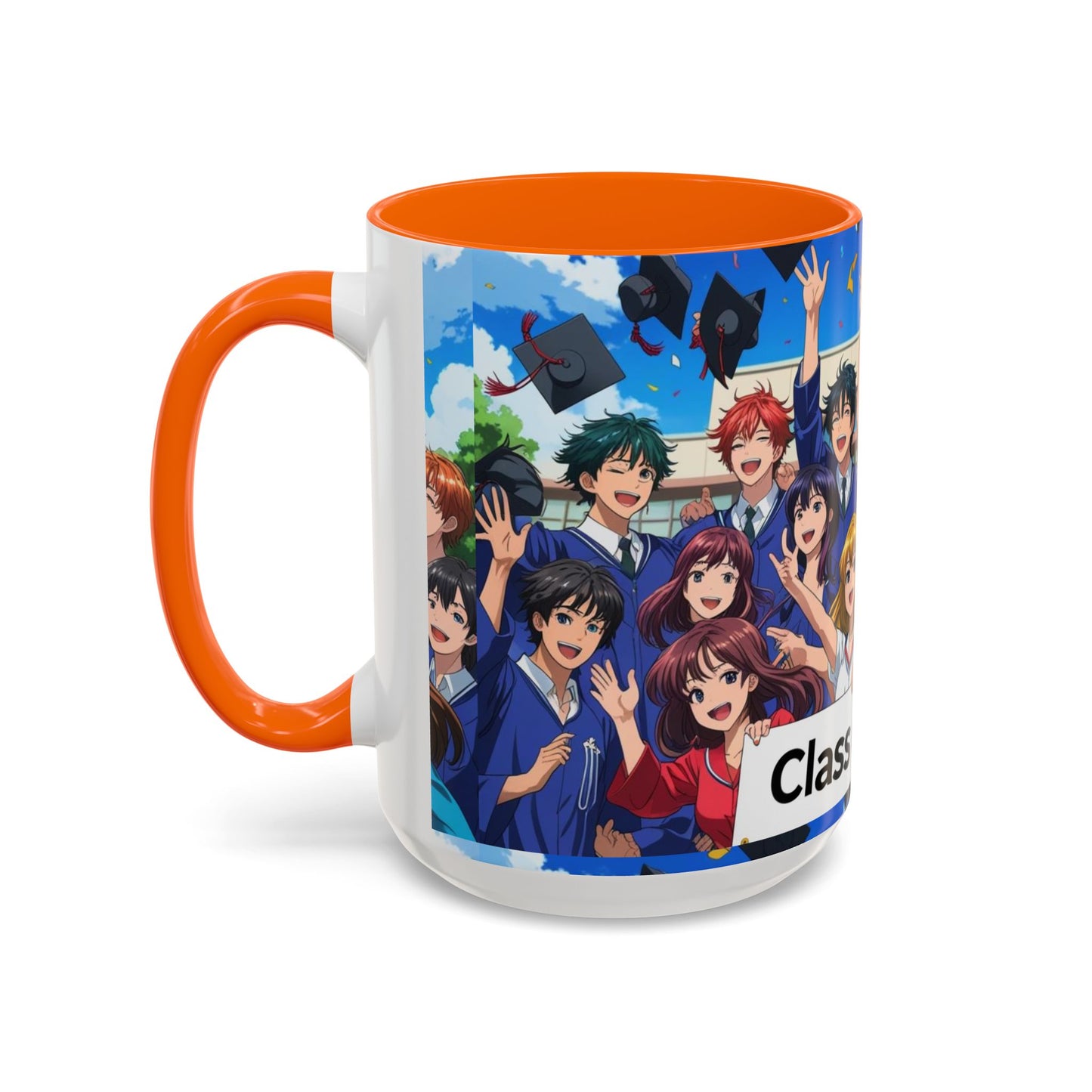 Anime Graduation Coffee Mug for Class of 2025, Personalized Gift, School Memories, Graduation Celebration, Unique Teacher Gift