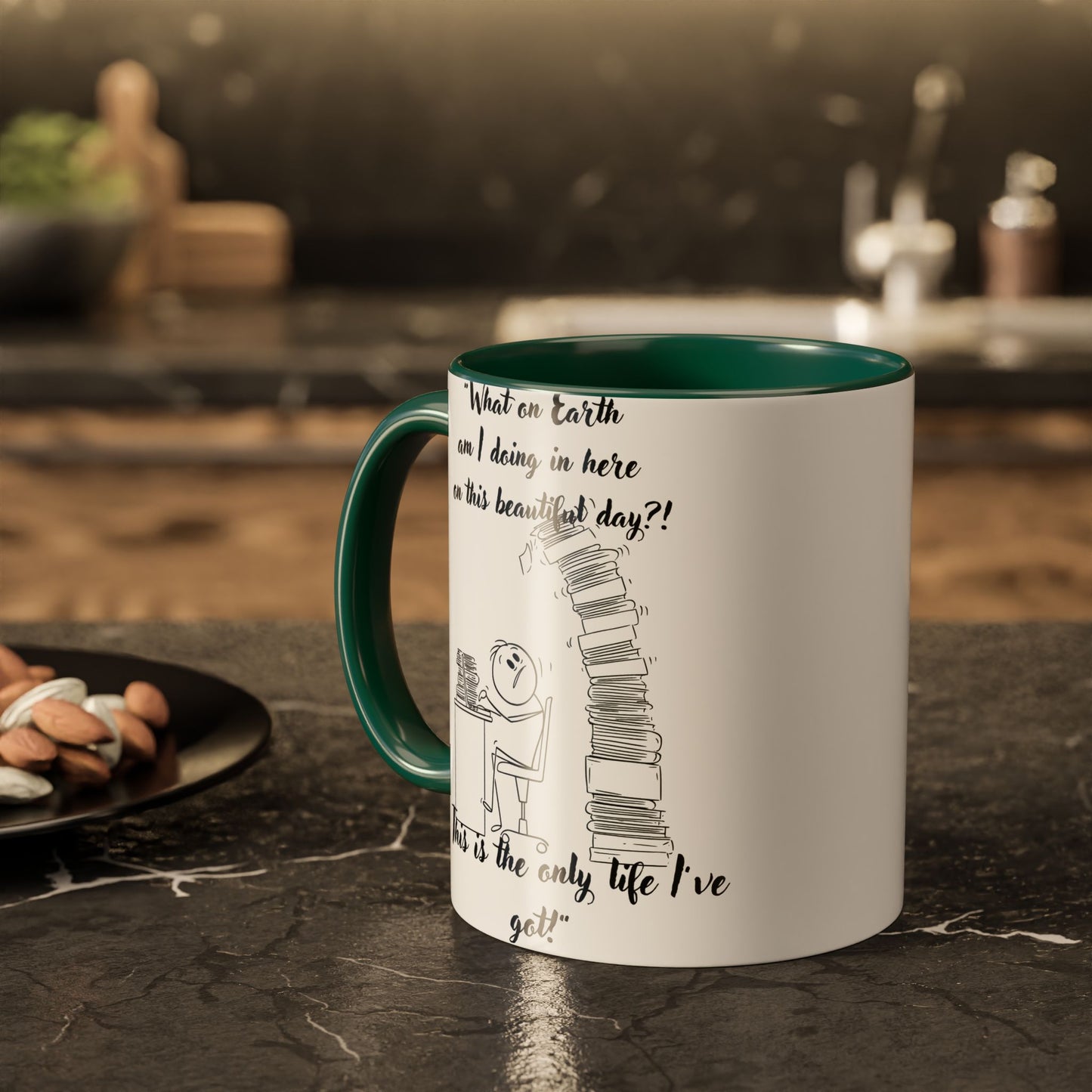 What am I doing here  Coffee Mug - Perfect for Writers, Students, and Book Lovers!
