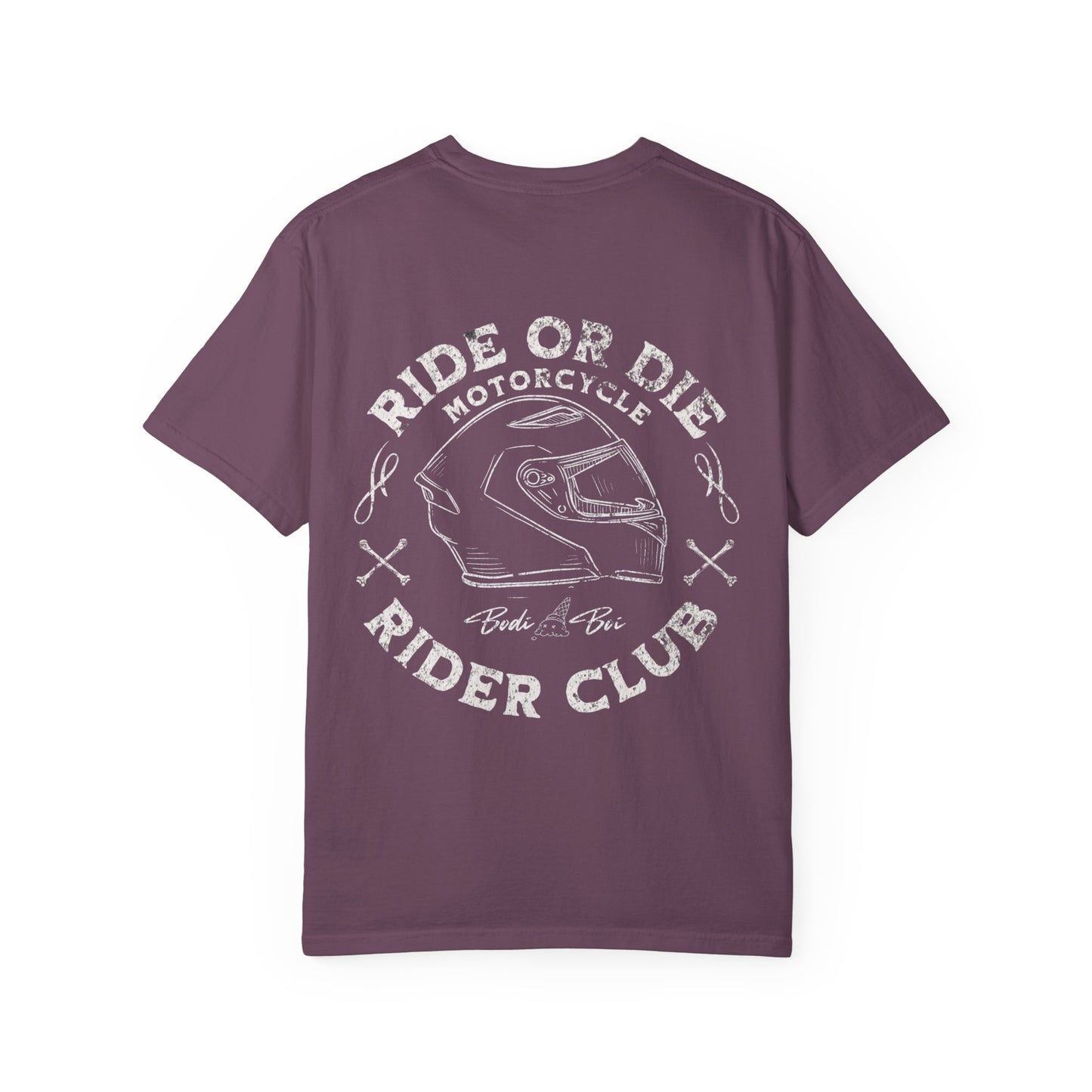 Motorcycle Club T-Shirt | Unisex Garment-Dyed Tee | Cool Rider Style, Casual Wear, Gift for Biker Enthusiasts, Men & Women