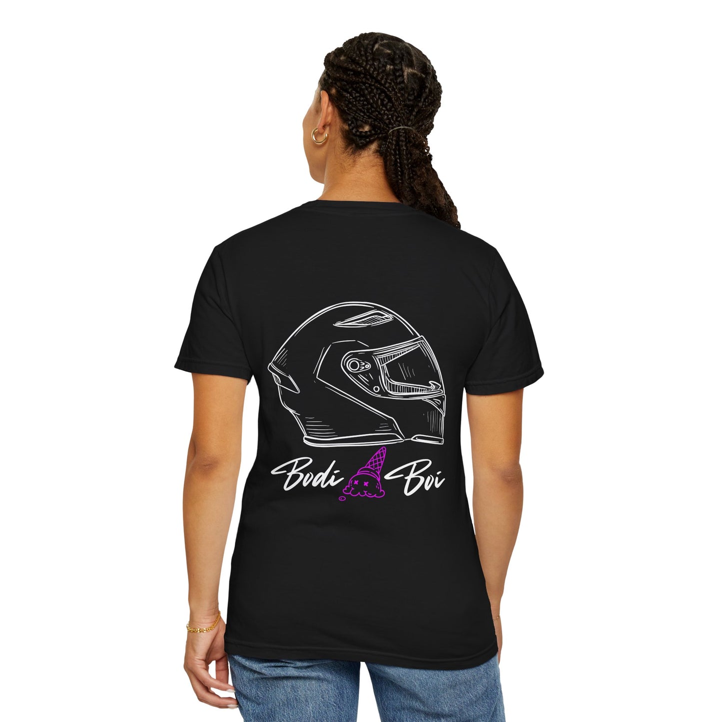 Unisex Garment-Dyed T-Shirt with Bodi Boi Design | Casual Wear, Gift for Motorcyclists, Unique Graphic Tee, Birthday Present, [...]