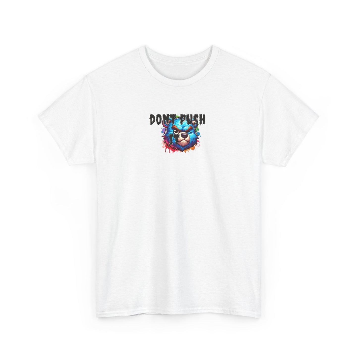 Don't Push My Buttons Unisex Heavy Cotton Tee | Funny Graphic Tee, Casual Wear, Gift for Fun-Loving Friends, Birthday Gift, Graphic T-Shirt