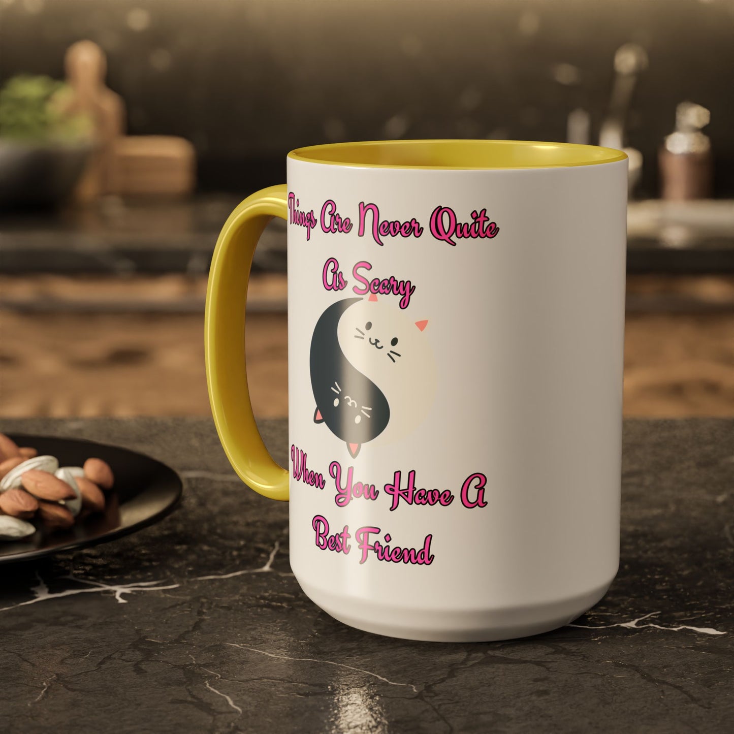 Cute Best Friend Coffee Mug | Colorful Ceramic Mug for Friendship | Gift for Besties, Birthdays, Friendship Day, Cute Mug