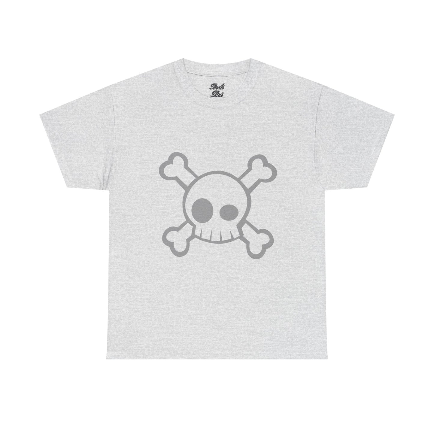 Skull & Bear Graphic Tee, Unisex Heavy Cotton Shirt for Casual Wear, Gift for Birthdays, Halloween, Gothic Tee, Cool Tee, Bear Lover Gift,