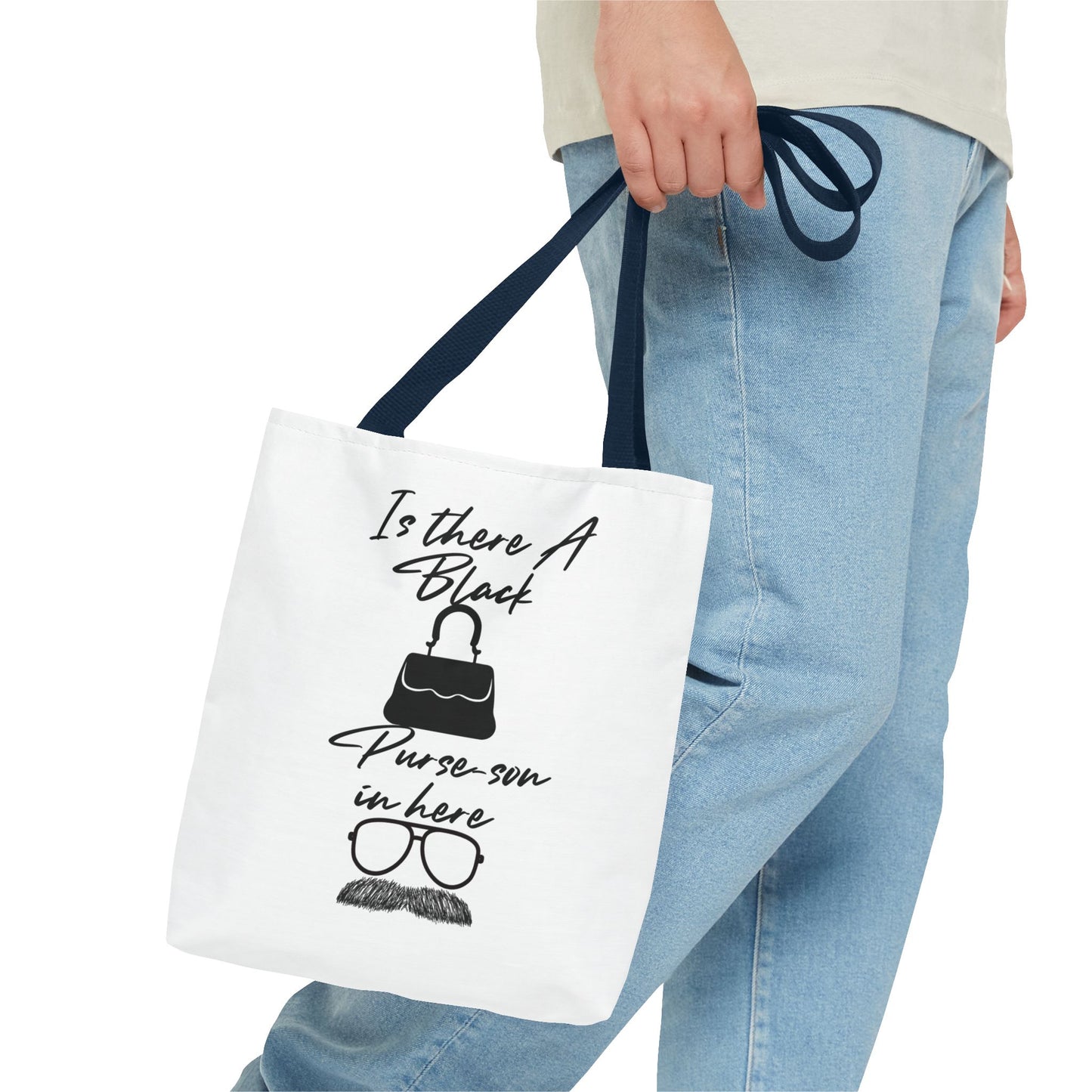 Black Purse-son Tote Bag, Funny Tote for Men and Women, Gift for Friends, Casual Bag, Shopping Tote, Perfect for Birthdays and Celebrations