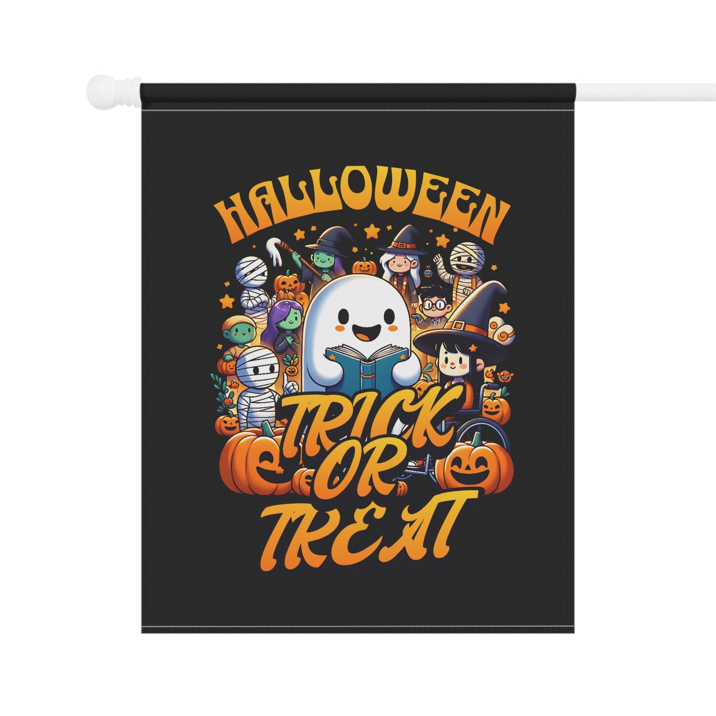 Halloween Garden Banner, Trick or Treat Flag, Autumn Decor, Seasonal Outdoor Decoration, Lawn Sign