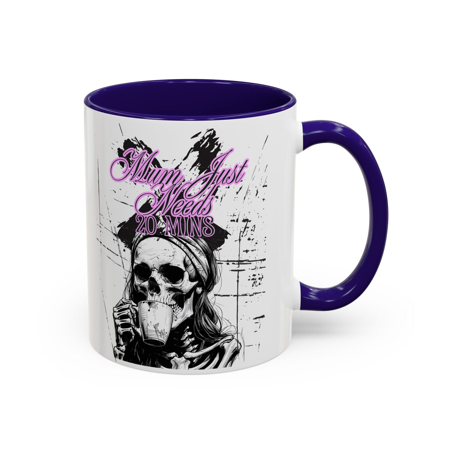 Mum Just Needs 20 min | Perfect for Coffee Lovers, Halloween Decor, Gift for Her, Unique Homeware, Fun Office Mug